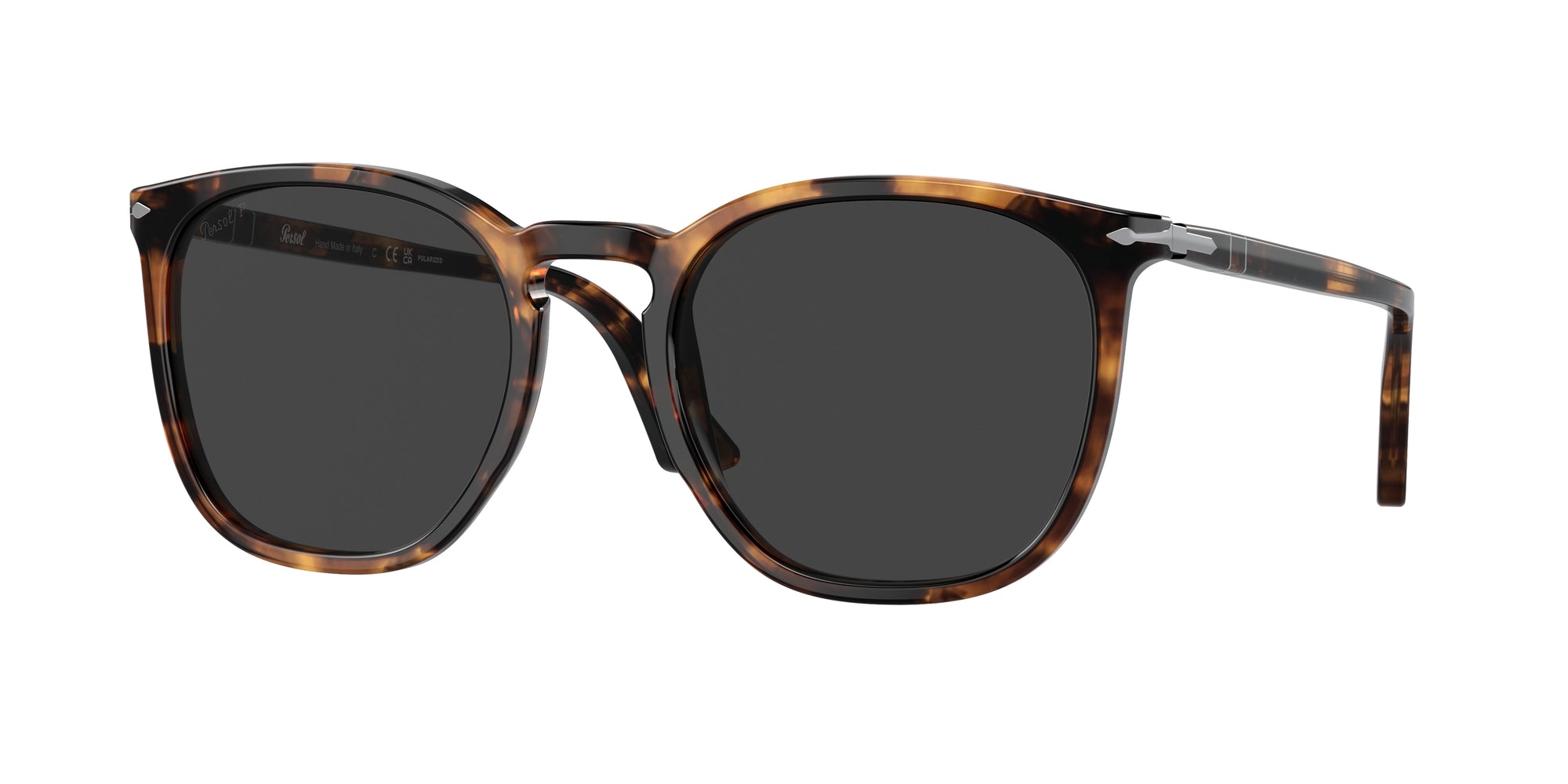 8056597818476 - Unisex PO3316S  110248 Gläser SONNENBRILLEN Acetat Havanna Schwarz Hocken Polarisiert