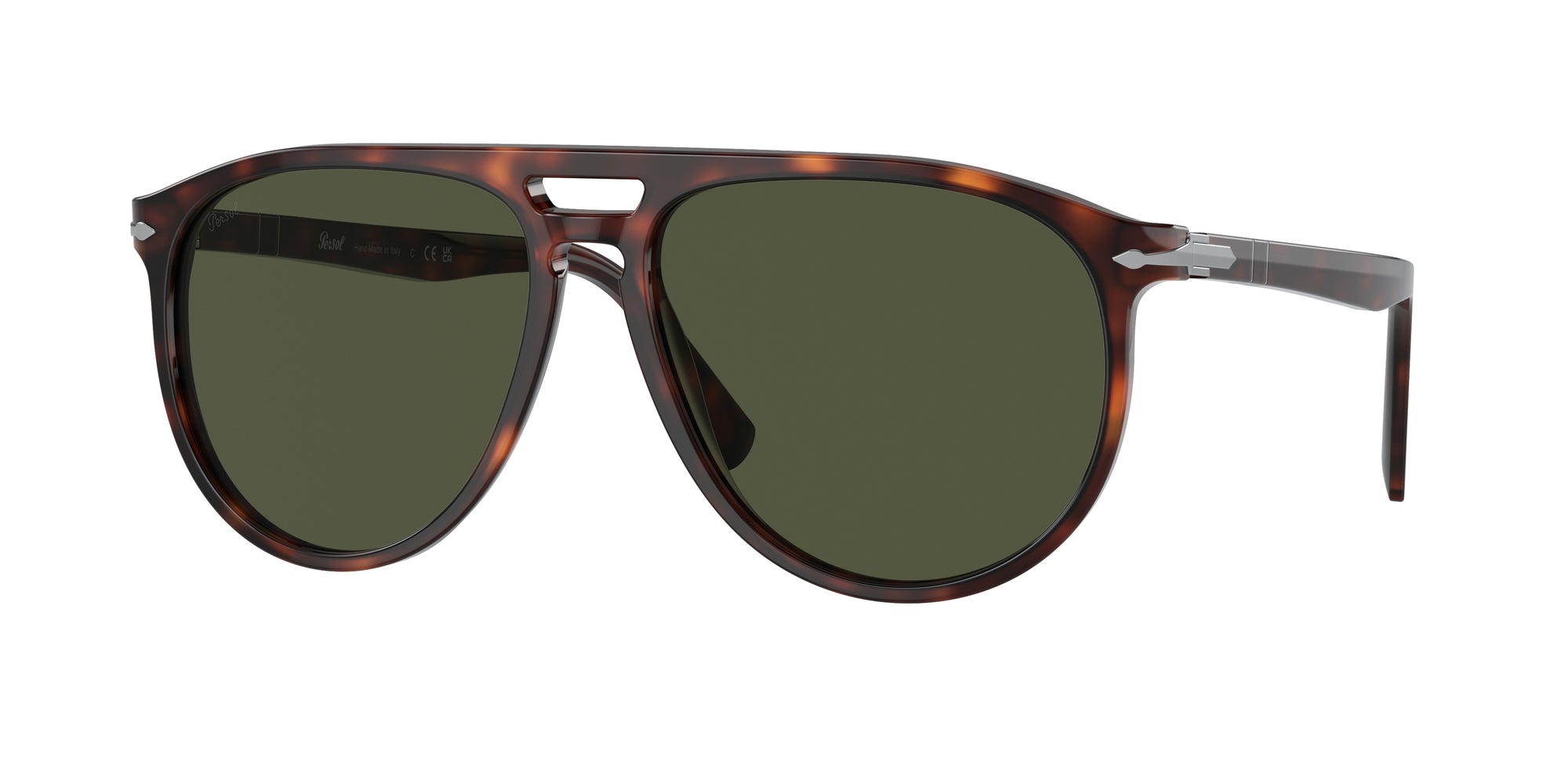 8056597823180 - Unisex PO3311S  24 31 Gläser SONNENBRILLEN Acetat Schildkröte Grün Pilot Normal