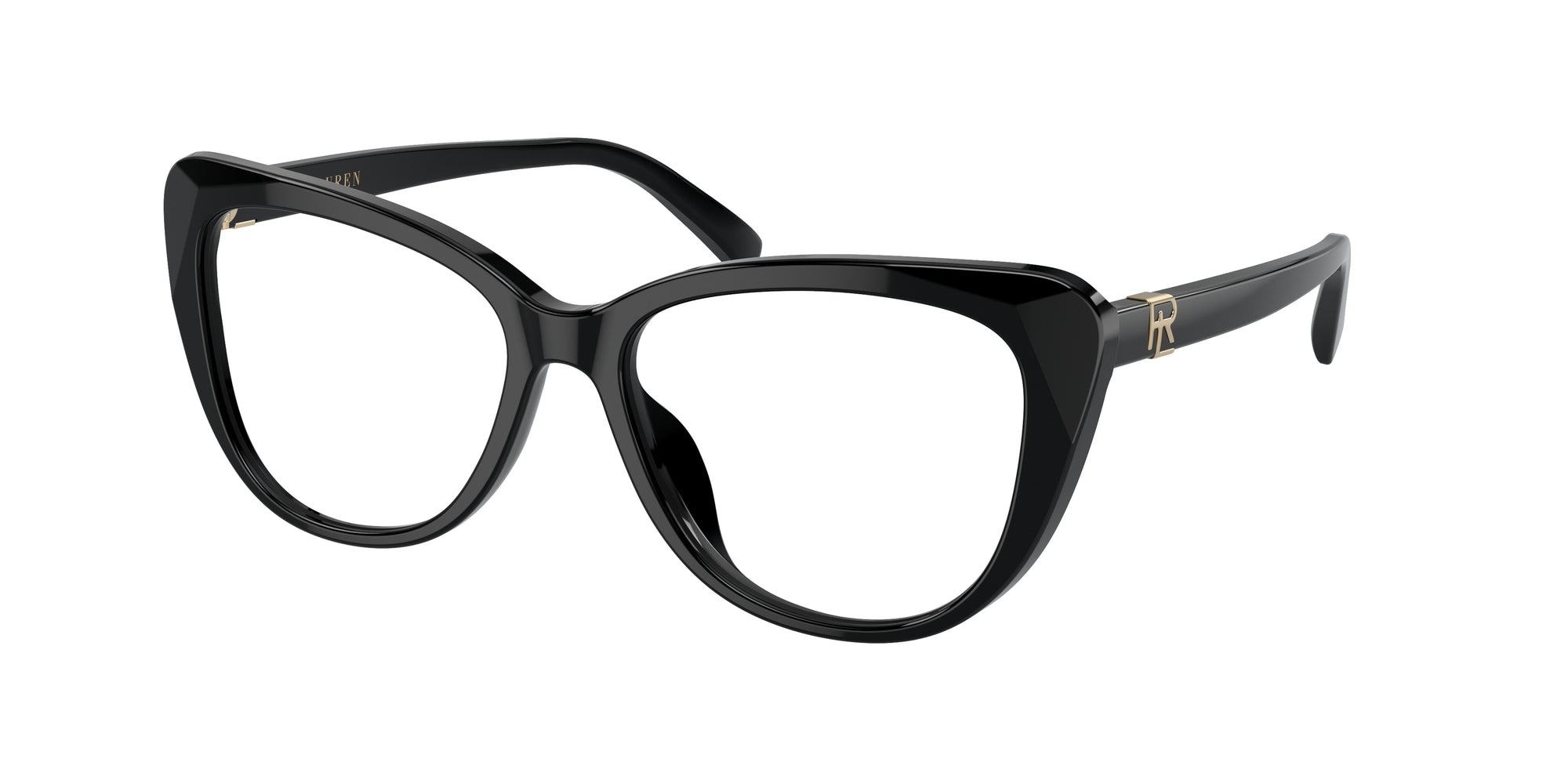 8056597825221 - Frau RL6232U  5001 Rahmen von BRILLEN Acetat Schwarz Transparent Katzenauge Normal