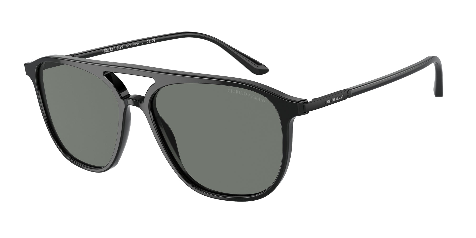 8056597830539 - Herren AR8179  5001 1 Gläser SONNENBRILLEN Acetat Schwarz Grau Pilot Normal