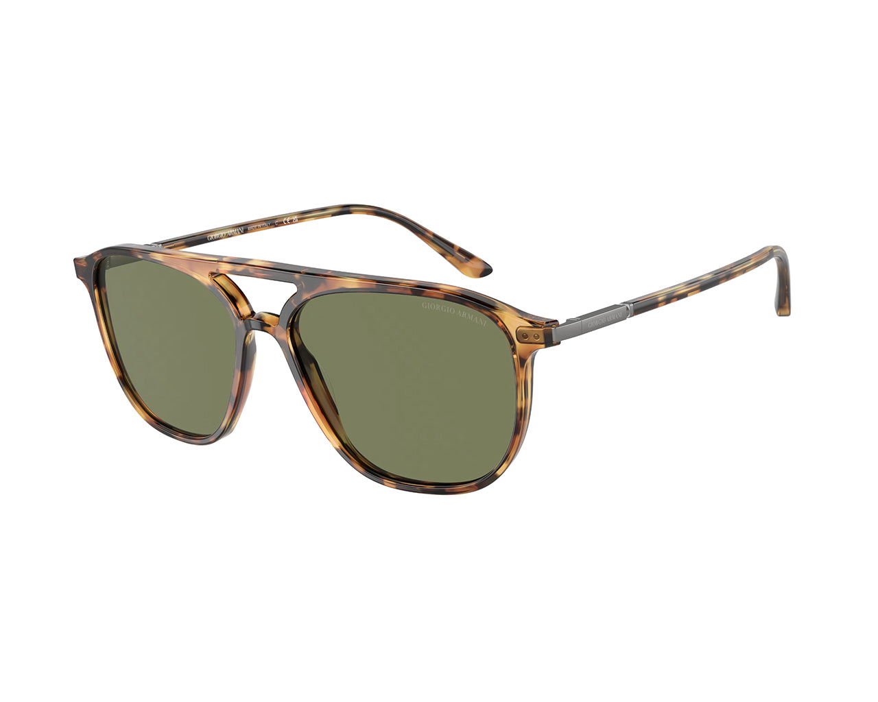 8056597830553 - Herren AR8179 54822a Gläser SONNENBRILLEN Acetat Havanna Grün Pilot Normal