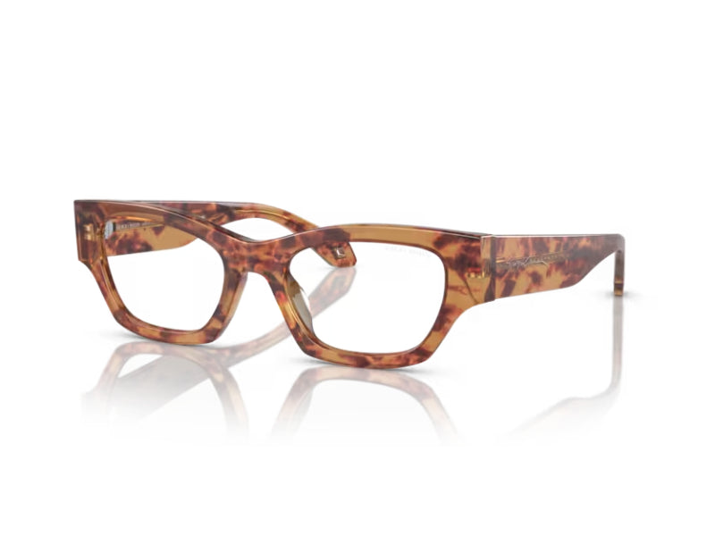 8056597833073 - Damen AR8185U  59781W Gläser SONNENBRILLEN Acetat Havanna Orange Braun Cat Eye Blaues Antilicht