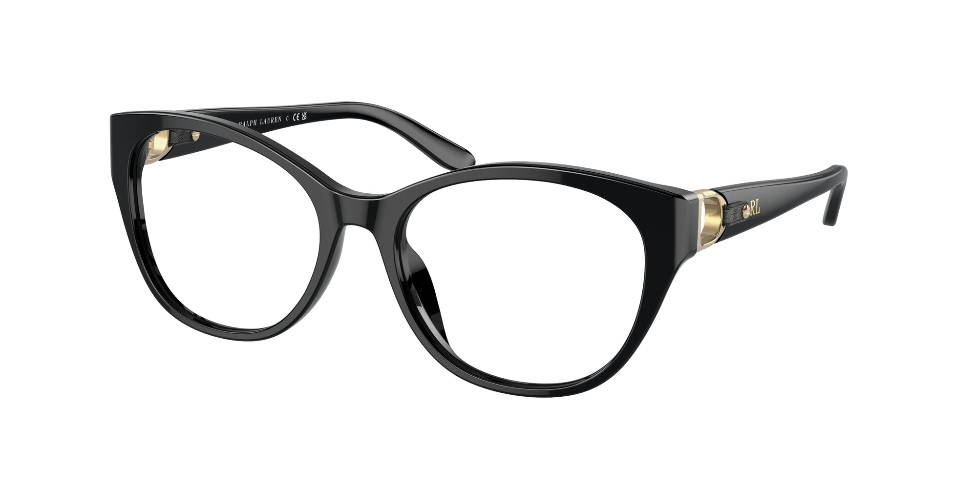 8056597833615 - Frau RL6235qui 5001 Rahmen von BRILLEN Acetat Schwarz Transparent Katzenauge Normal