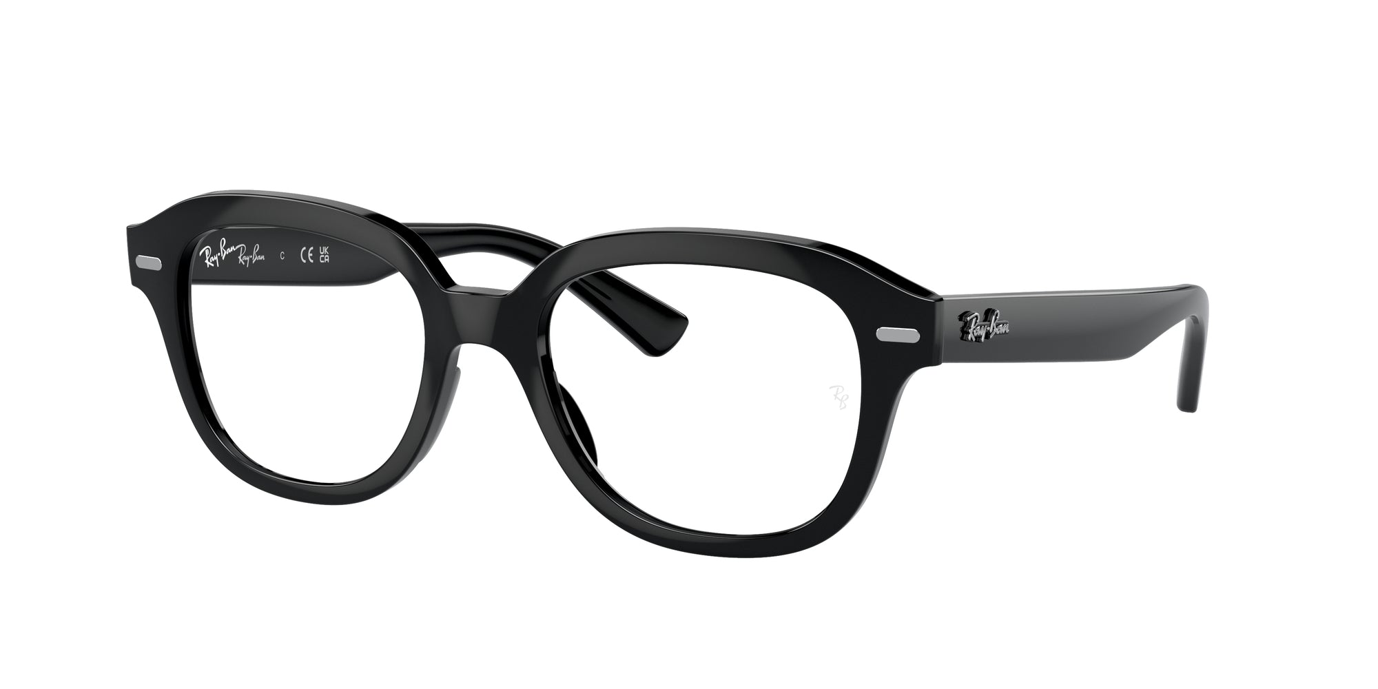8056597840484 - Unisex RX7215 ERIK 2000 Rahmen von BRILLEN Acetat Schwarz Transparent Quadratisch Normal