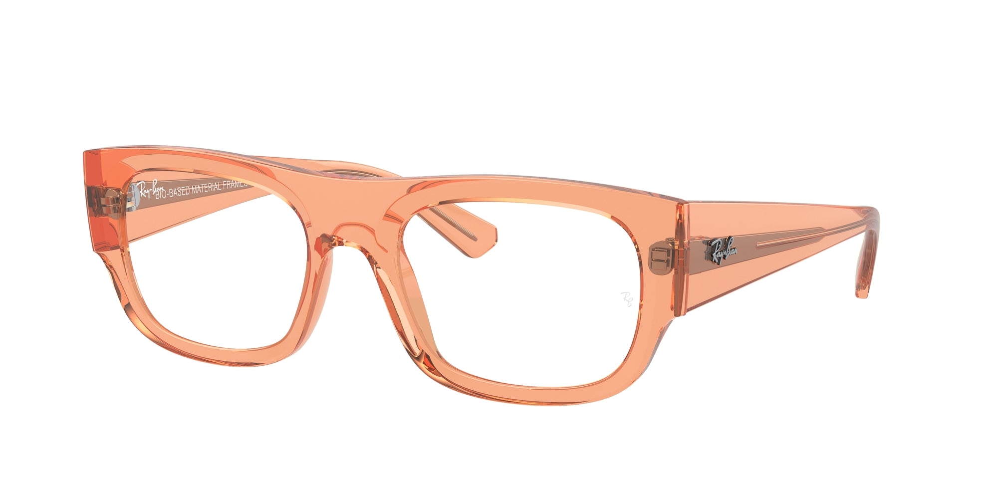 8056597842884 - Unisex RX7218 KRISTIN 8264 Rahmen von BRILLEN Acetat Orange Transparent Quadratisch Normal