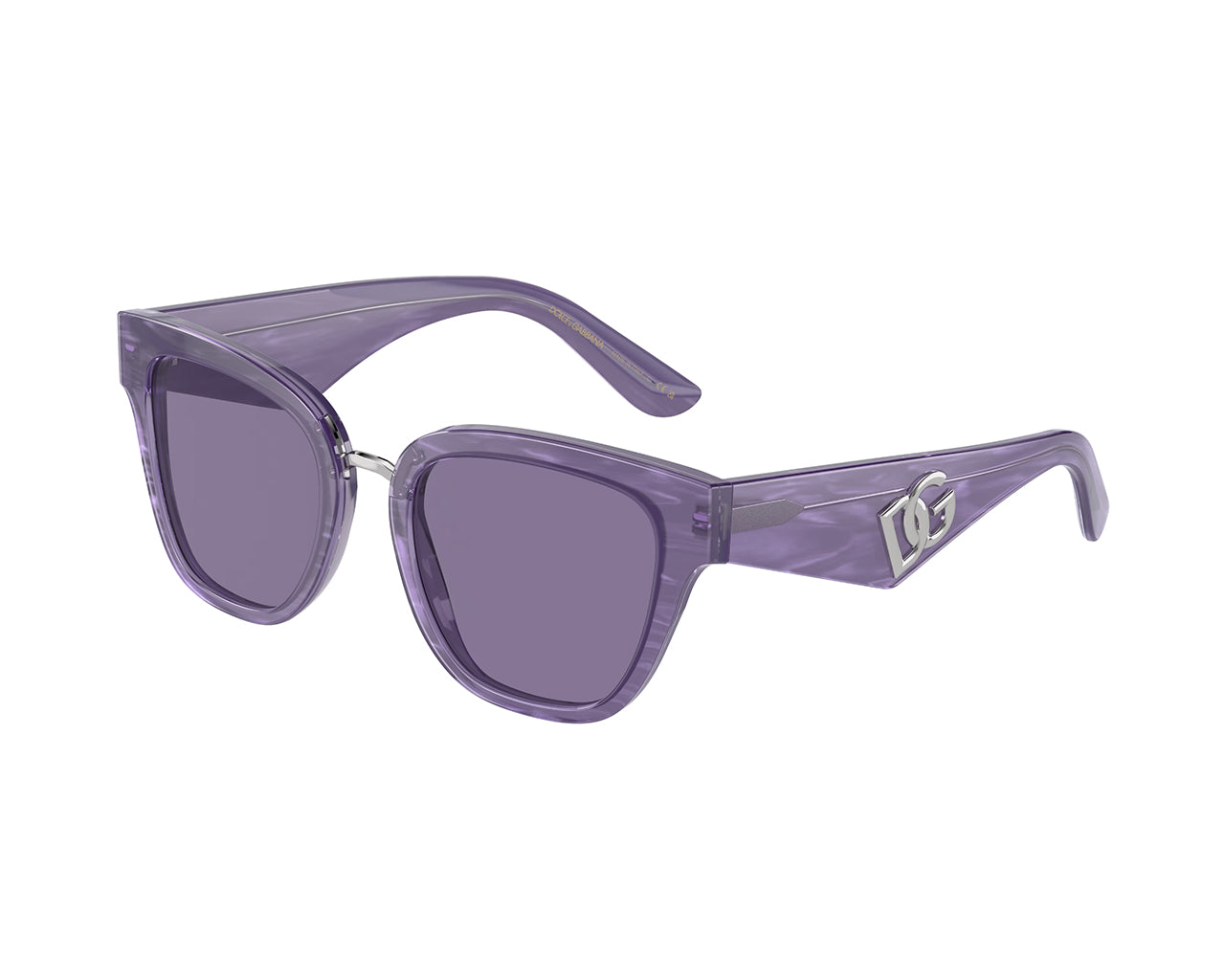 8056597844468 - Damen DG4437 34071a Gläser SONNENBRILLEN Acetat Violett Violett Schmetterling Normal