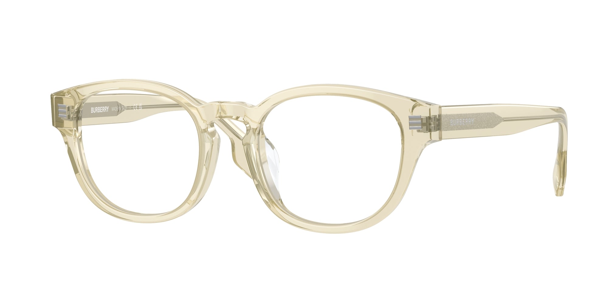 8056597848954 - Herren BE2382d Aubrey 3852 Rahmen von BRILLEN Acetat Gelb Transparent Rund Normal