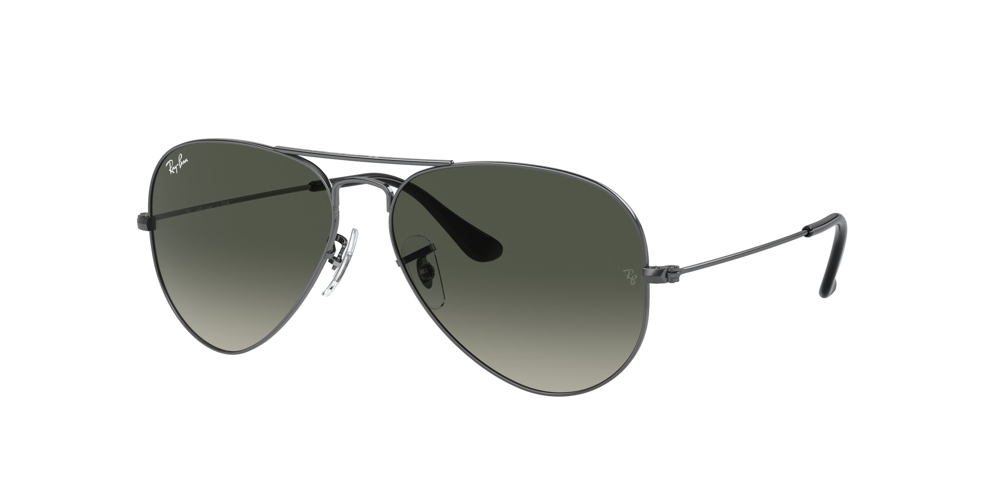 8056597855808 - Unisex RB3025 Aviator Large Metal 004 71 Gläser SONNENBRILLEN Metall Gunmetal Grau Pilot Normale