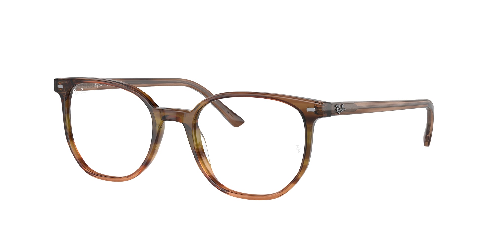 8056597856522 - Unisex RX5397 Elliot 8255 Rahmen von BRILLEN Acetat Braun Trasparente Geometrisch Normale