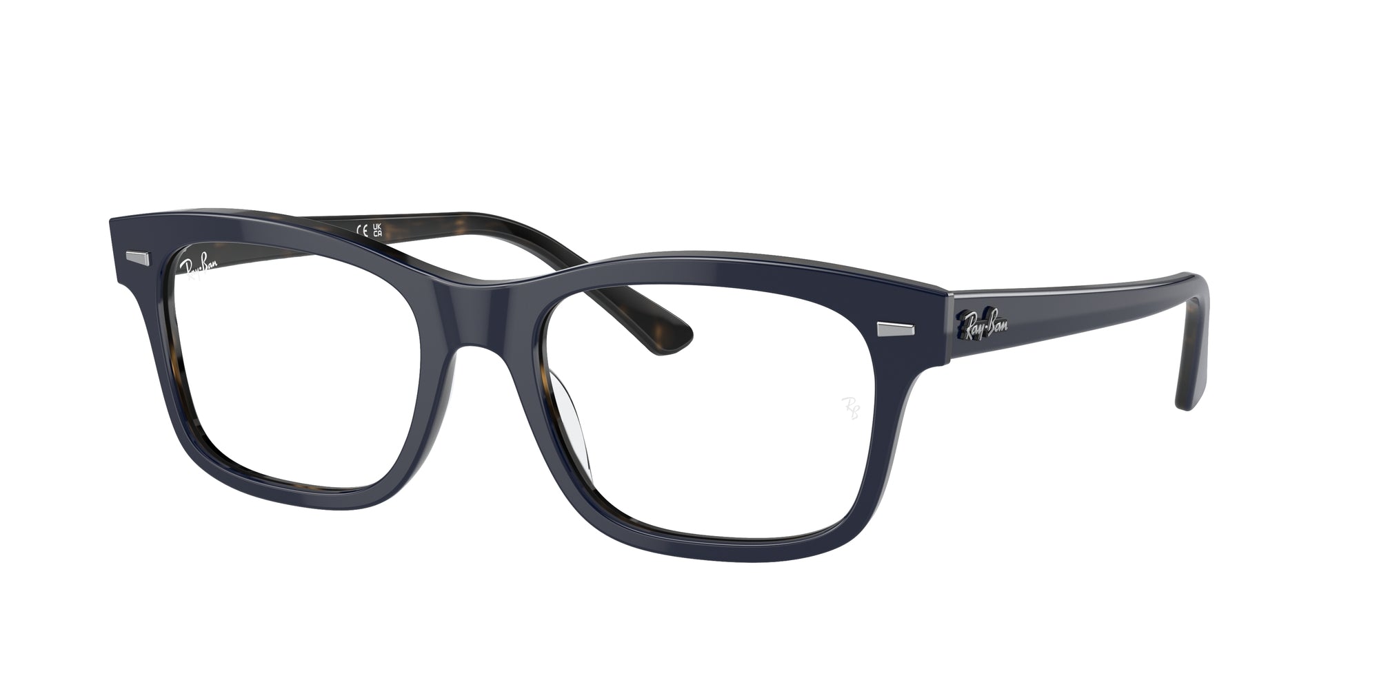 8056597858724 - Unisex RX5383 MR BURBANK 8283 Rahmen von BRILLEN Acetat Blau Transparent Quadratisch Normal