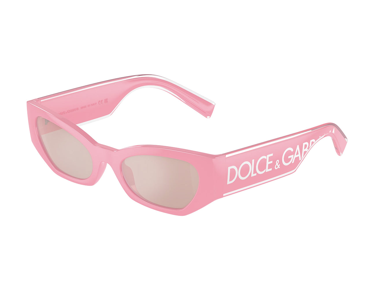 8056597859561 - Damen DG6186 3262 5 Gläser SONNENBRILLEN Injiziert Rosa Rosa Cat Eye Normal Spiegel