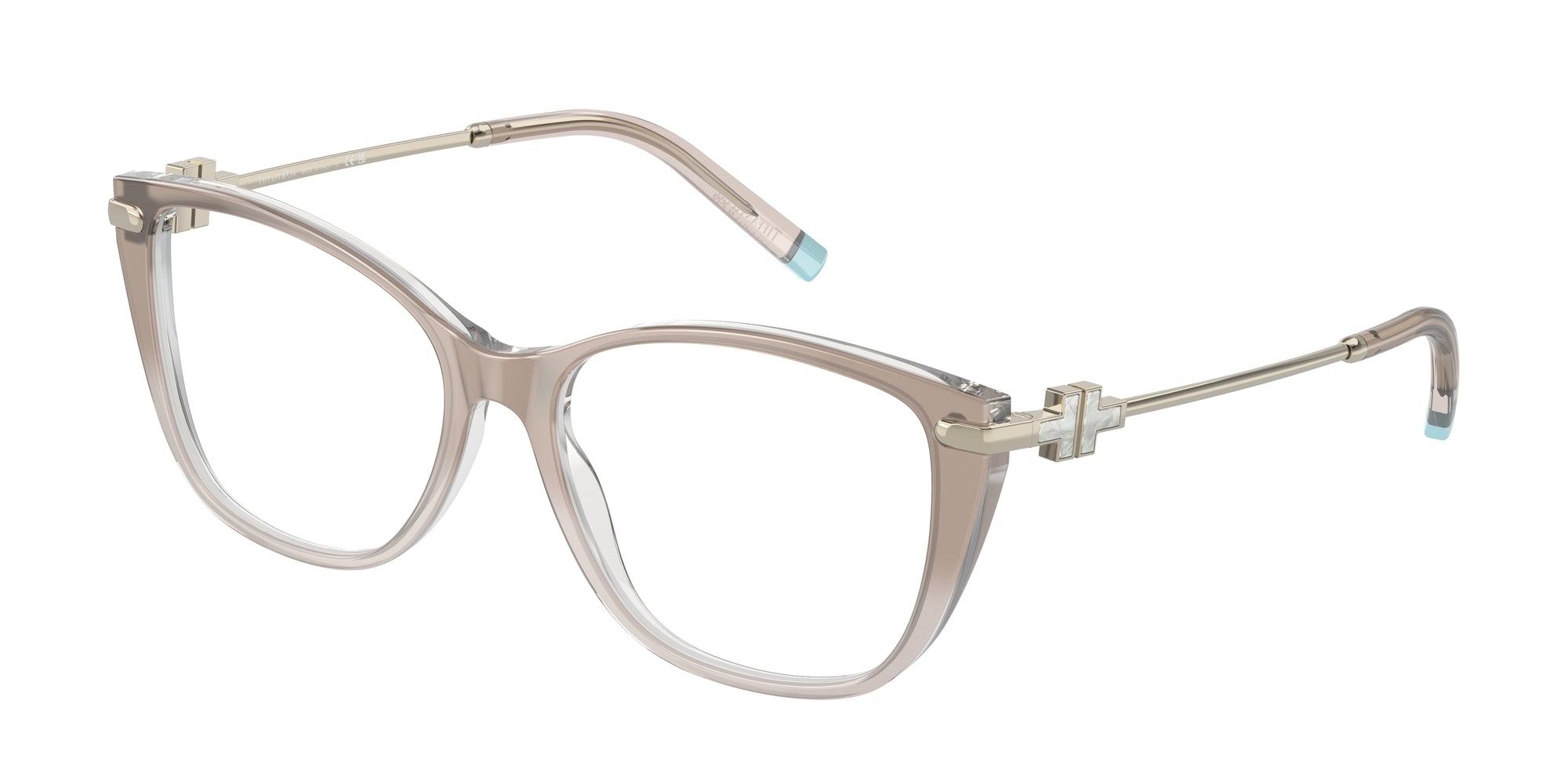 8056597870849 - Damen TF2216  8335 Rahmen von BRILLEN Acetat Braun Transparent Schmetterling Normal