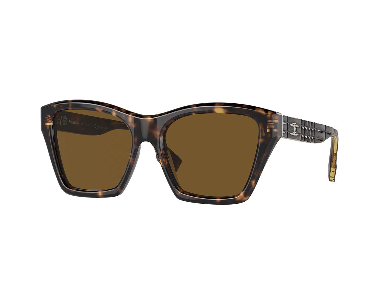 8056597874854 - Damen BE4391 Arden 300283 Gläser SONNENBRILLEN Acetat Havanna Braun Quadratisch Polarisiert