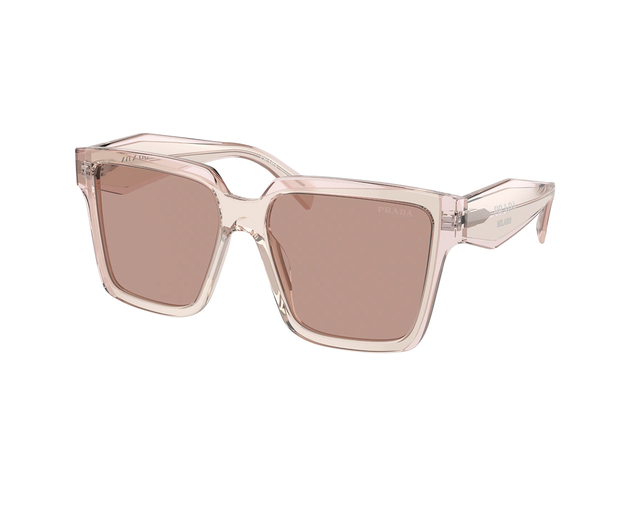 8056597874885 - Damen PR 24ZS  13I08M Gläser SONNENBRILLEN Acetat Rosa Violett Quadratisch Normal