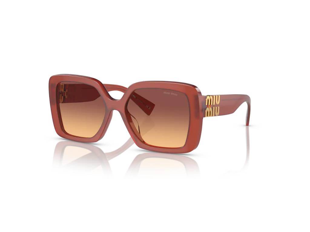 8056597886765 - Damen MU 10YS  10M07P Gläser SONNENBRILLEN Acetat Rot Orange Bratsche Hocken Normal Schattiert