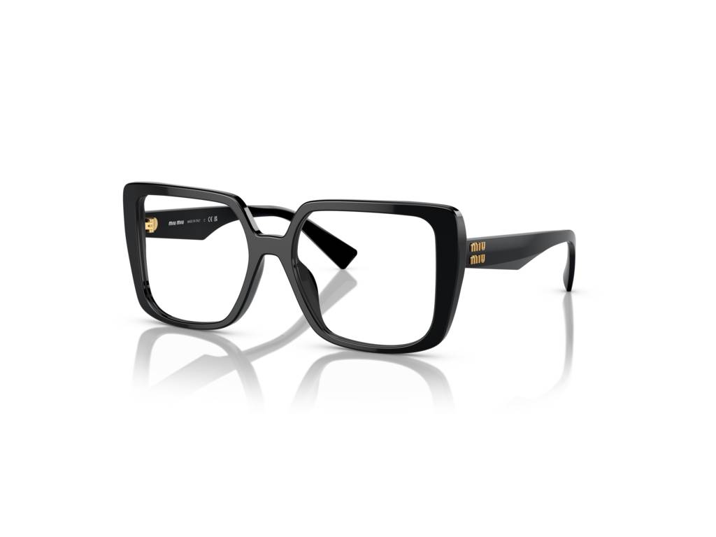 8056597887892 - Damen MU 06VV  1AB1O1 Rahmen von BRILLEN Acetat Schwarz Transparent Quadratisch Normal