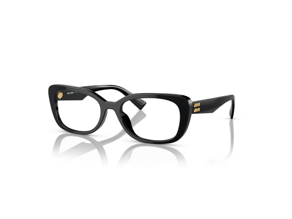 8056597888066 - Damen MU 07VV  1AB1O1 Rahmen von BRILLEN Acetat Schwarz Transparent Quadratisch Normal