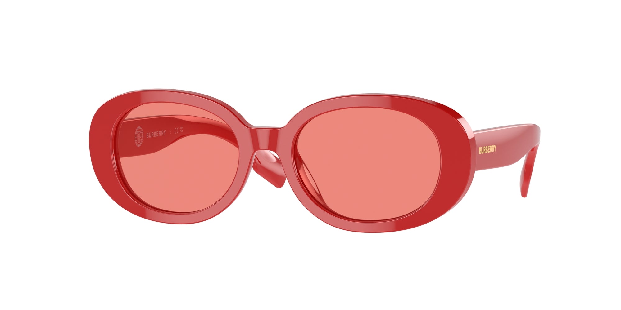 8056597889568 - Damen JB4339  391984 Gläser SONNENBRILLEN Acetat Rot Rosa Rund Normal