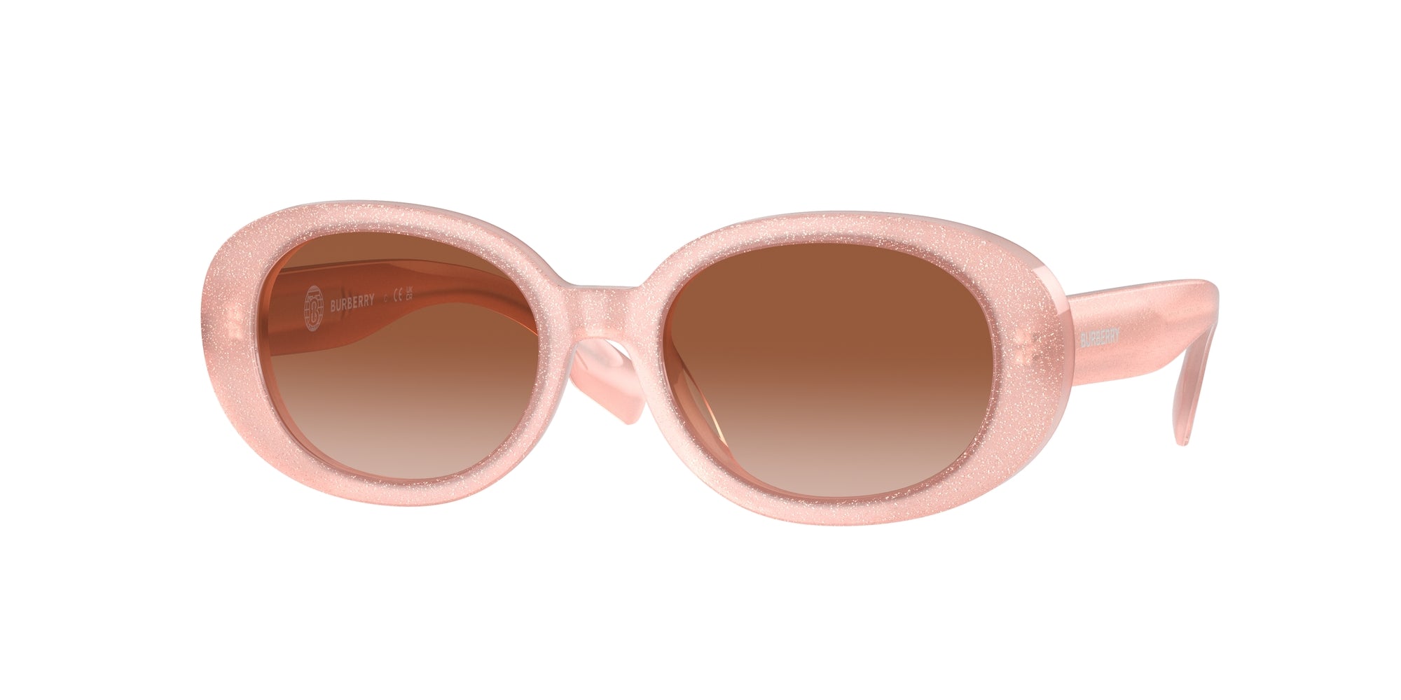 8056597889575 - Damen JB4339  392313 Gläser SONNENBRILLEN Acetat Rosa Braun Rund Normal Schattiert