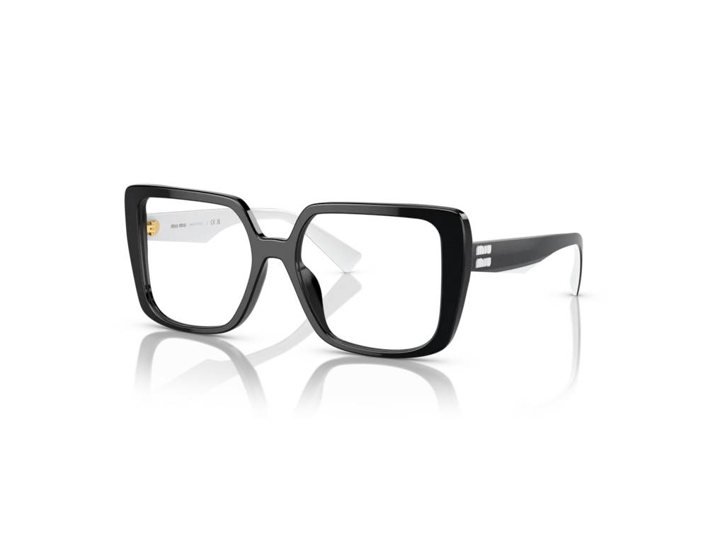 8056597889902 - Damen MU 06VV  10G1O1 Rahmen von BRILLEN Acetat Schwarz Transparent Quadratisch Normal