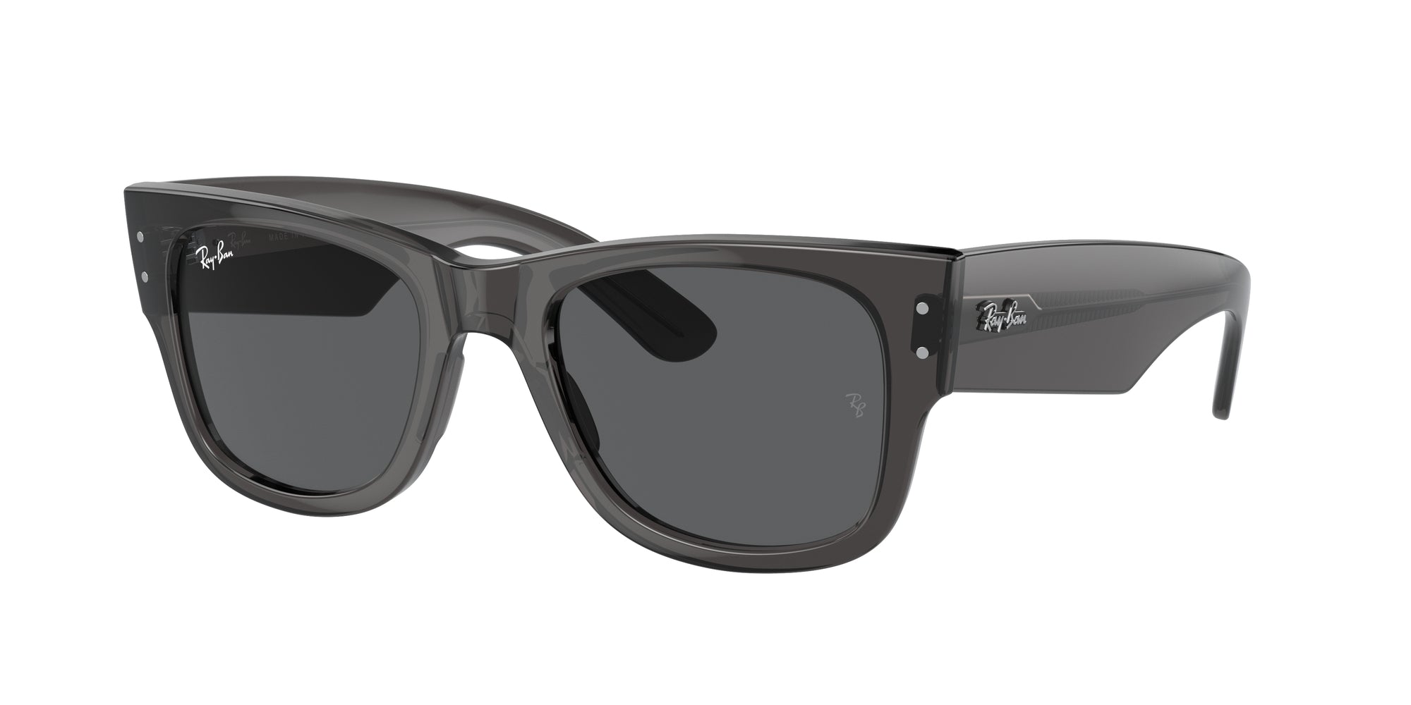 8056597897167 - Unisex RB0840S MEGA WAYFARER 1390B1 Gläser SONNENBRILLEN Acetat Schwarz Grau Quadratisch Normal