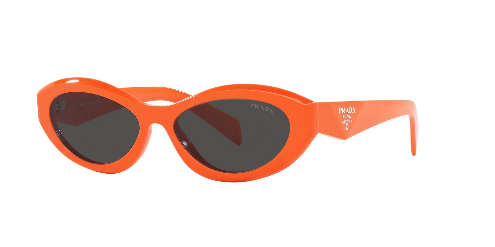 8056597899161 - Damen PR 26ZS  12L08Z Gläser SONNENBRILLEN Acetat Orange Grau Geometrisch Normal