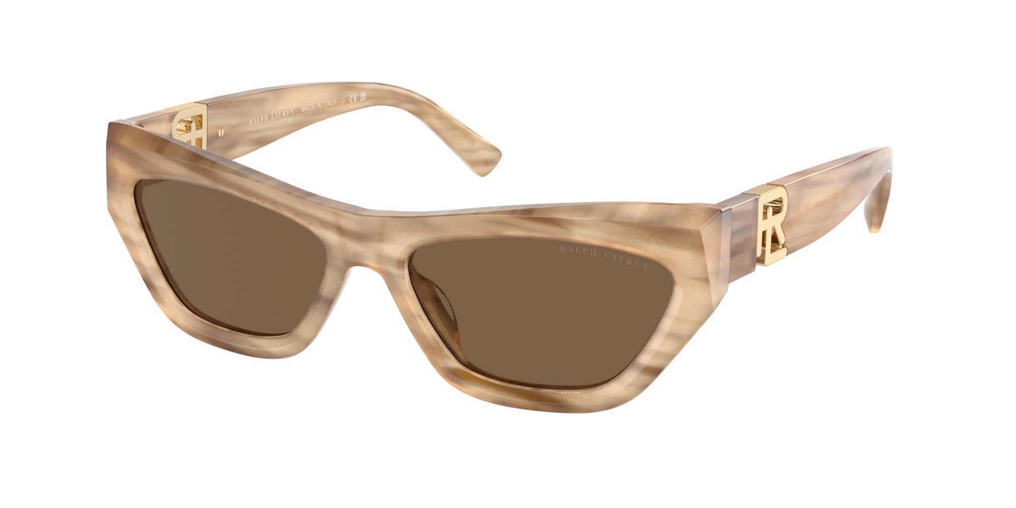 8056597901895 - Frau RL8218U THE KIERA 610673 Gläser SONNENBRILLEN Acetat Braune Auster Braun Katzenauge Normale