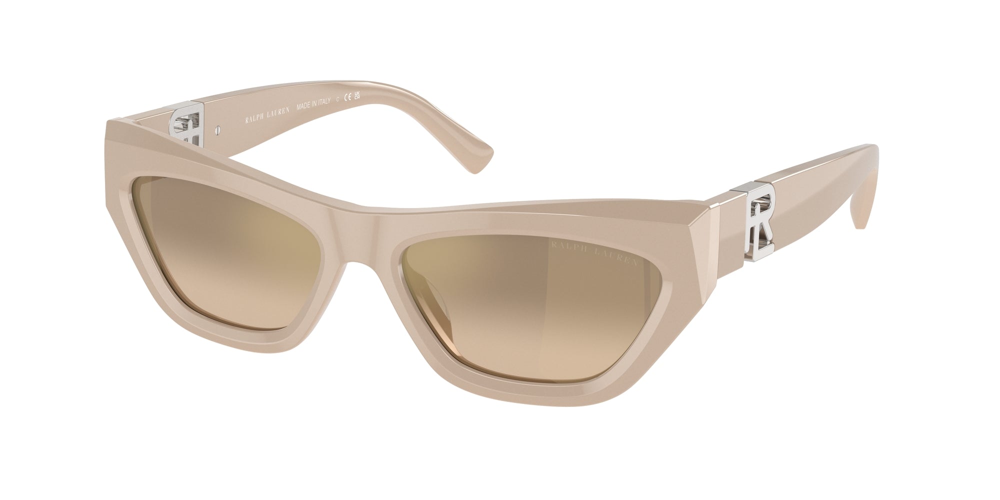 8056597901901 - Frau RL8218U THE KIERA 61086Y Gläser SONNENBRILLEN Acetat Beige Gold Katzenauge Normale Spiegel