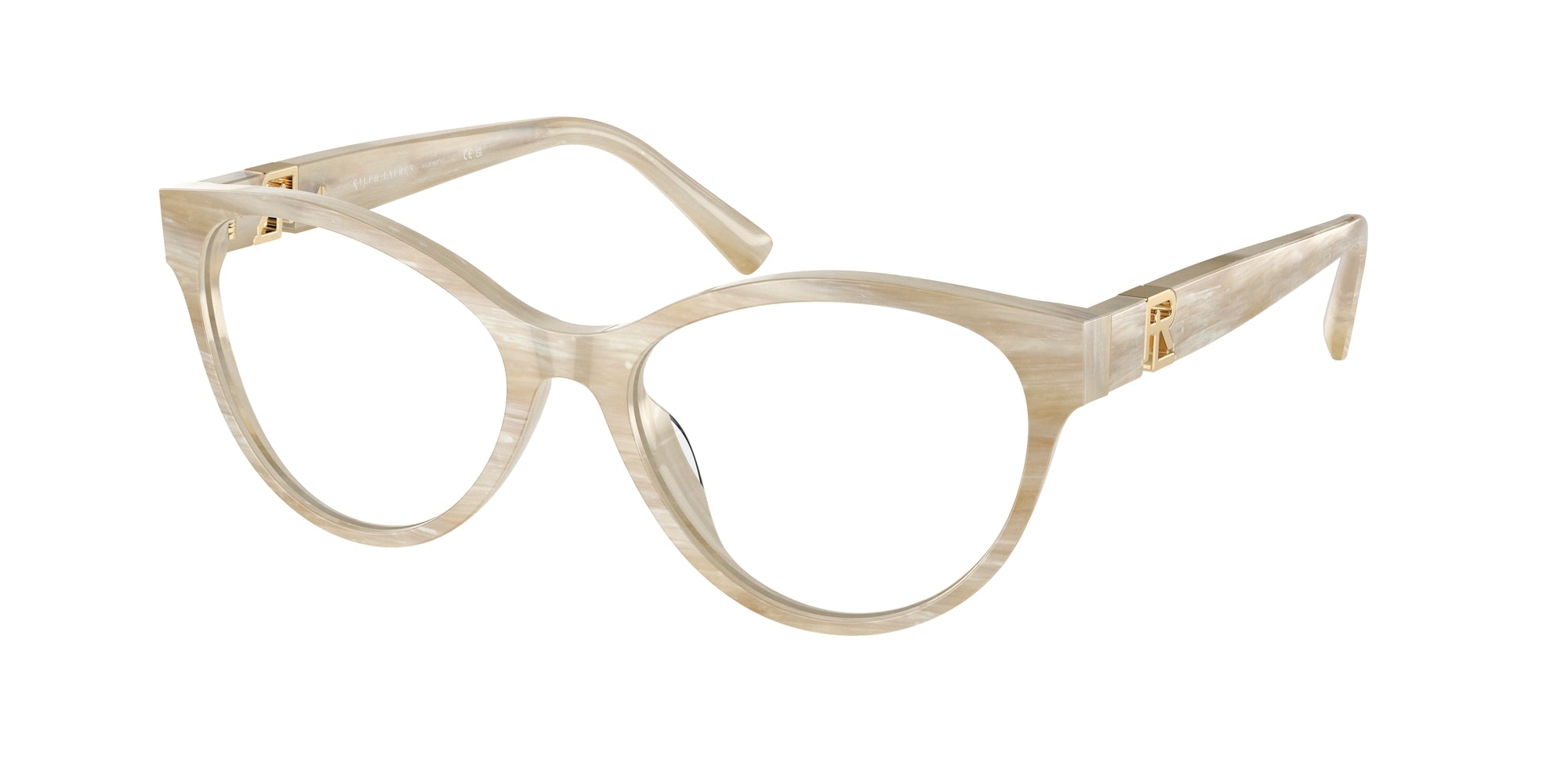 8056597902137 - Frau RL6238U  6107 Rahmen von BRILLEN Acetat Beige Transparent Katzenauge Normal