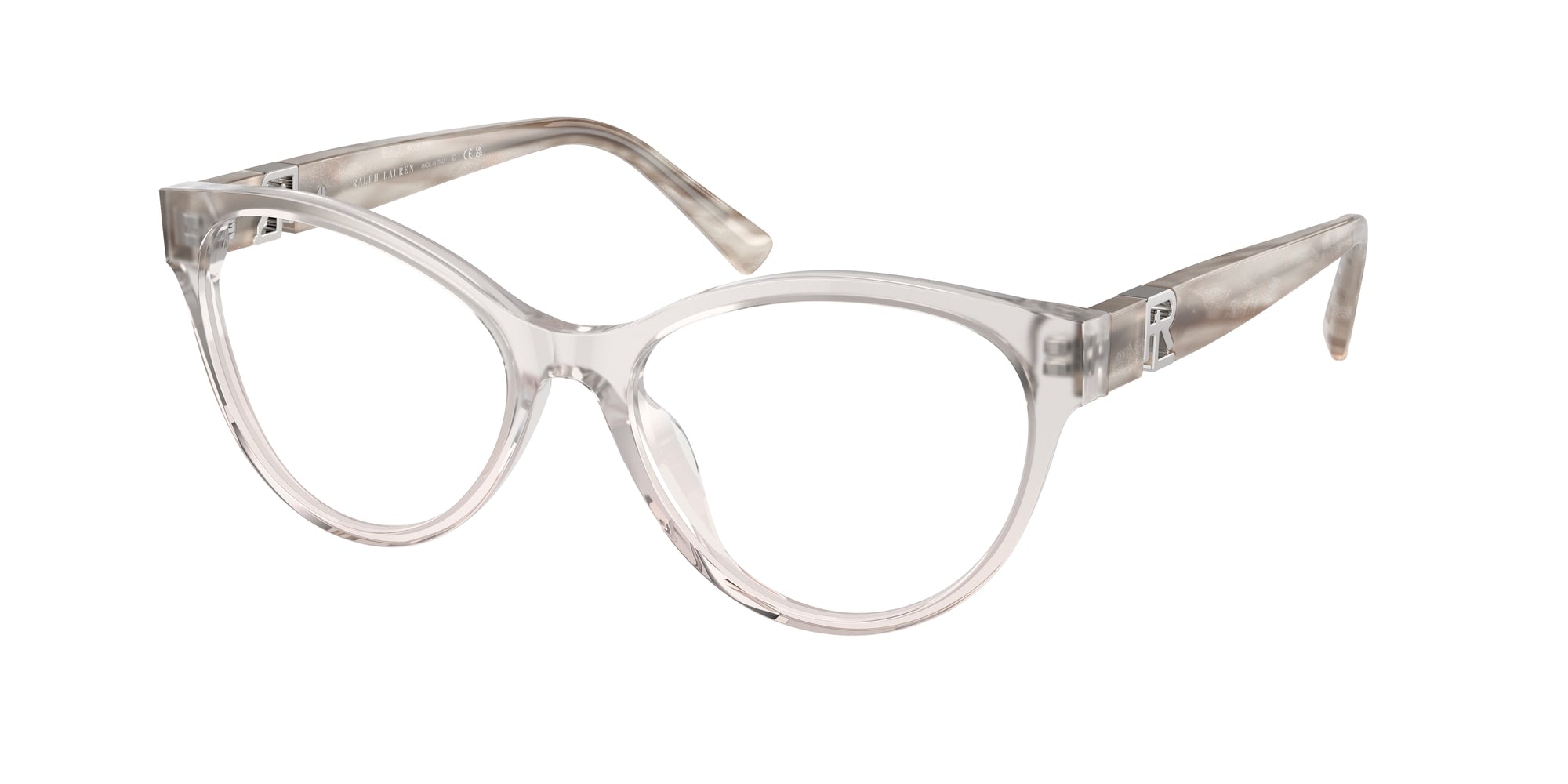 8056597902144 - Frau RL6238U  6112 Rahmen von BRILLEN Acetat Grau Transparent Katzenauge Normal