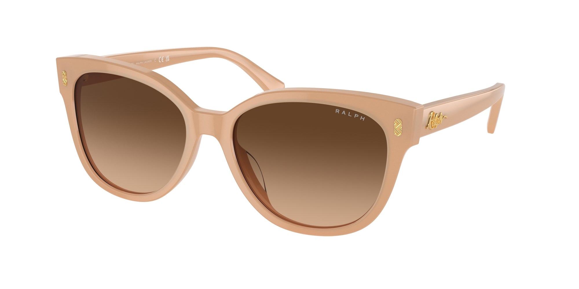 8056597904353 - Frau RA5305U  611574 Gläser SONNENBRILLEN Acetat Beige Braun Katzenauge Normal Schattiert