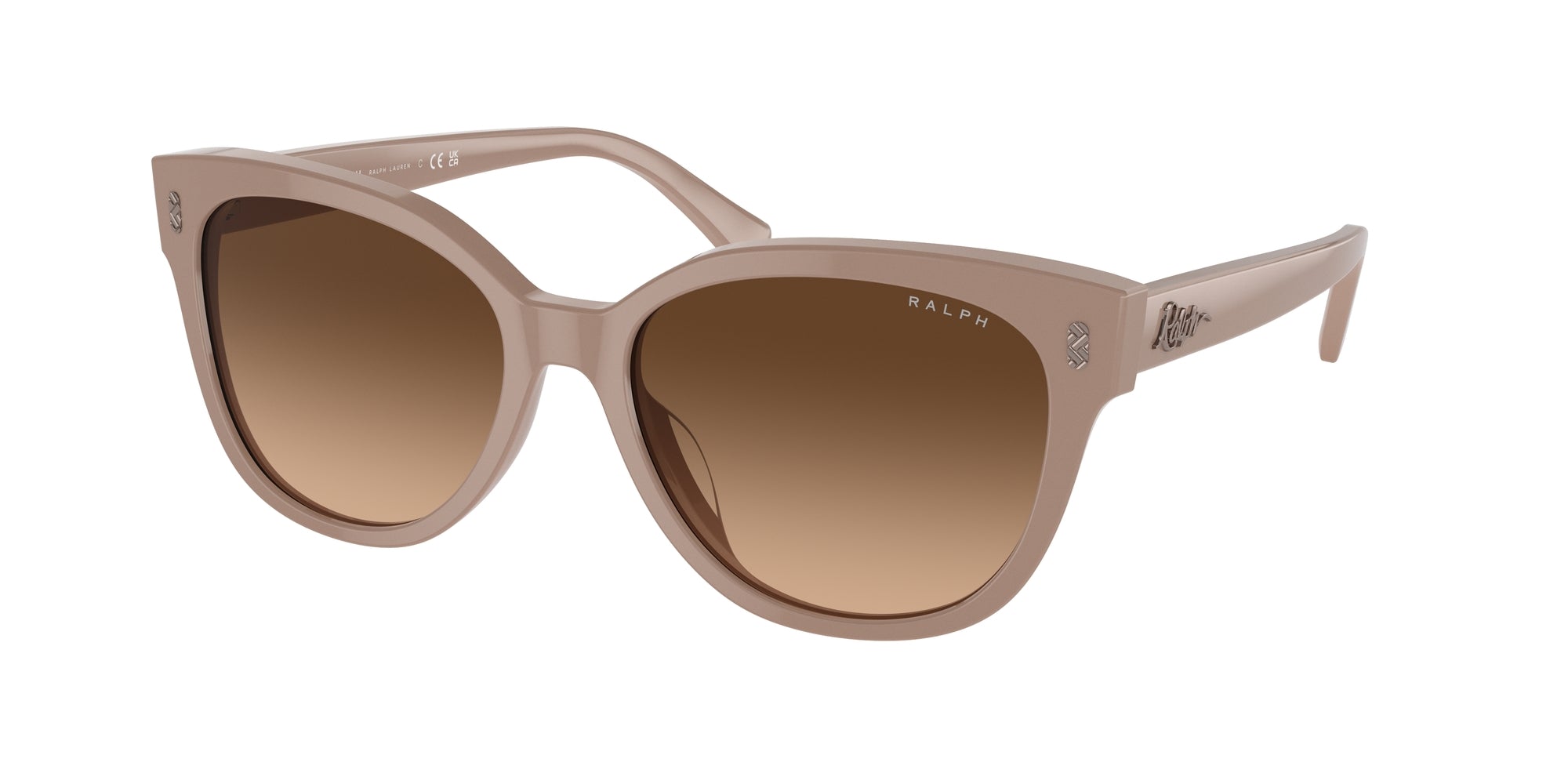 8056597904360 - Frau RA5305U  611674 Gläser SONNENBRILLEN Acetat Beige Braun Katzenauge Normal