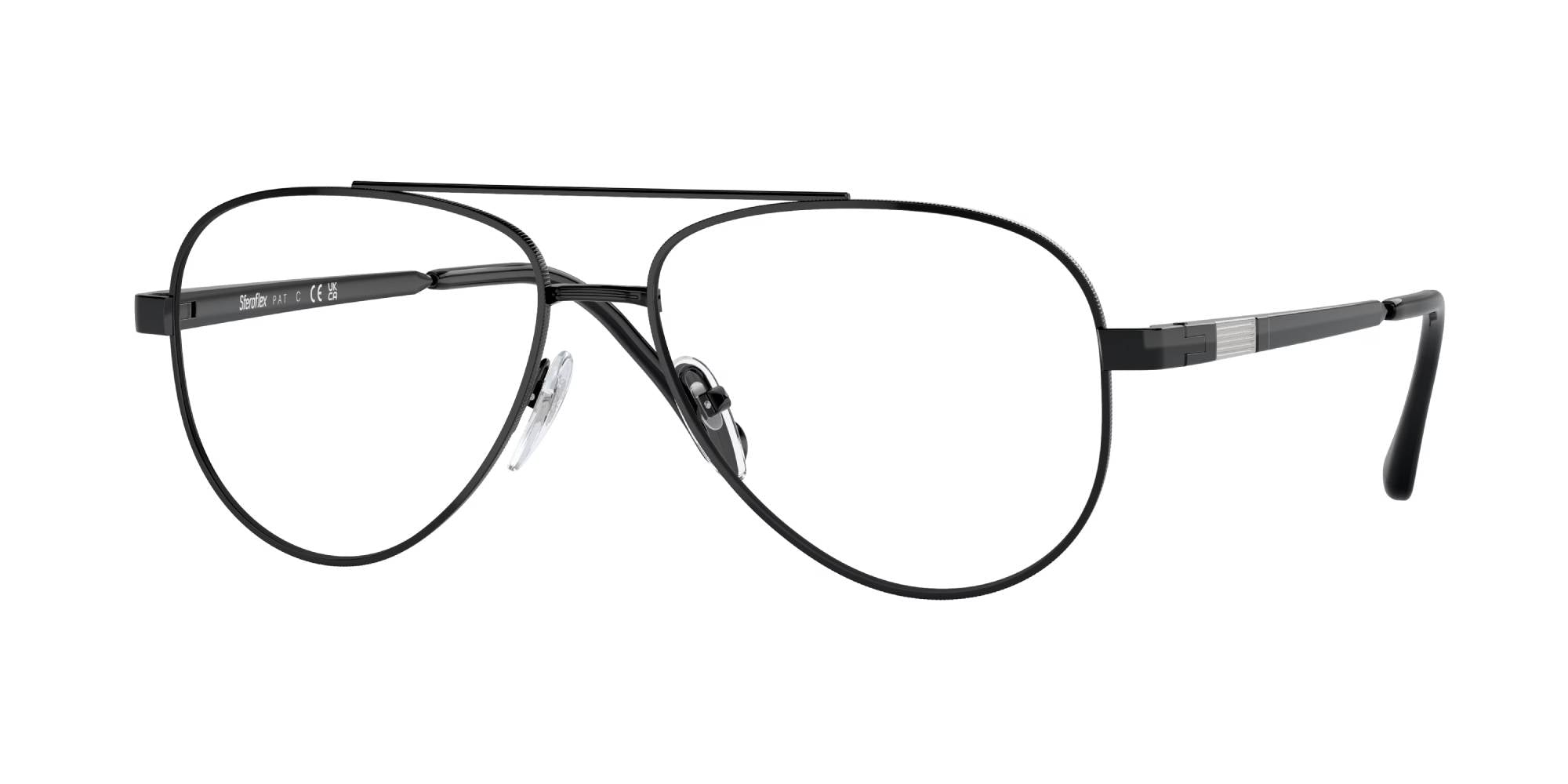 8056597906494 - Herren SF2297 460 Rahmen von BRILLEN Metall Schwarz Pilot 8056597906494 - Herren SF2297 460 Rahmen von BRILLEN Metall Schwarz Pilot