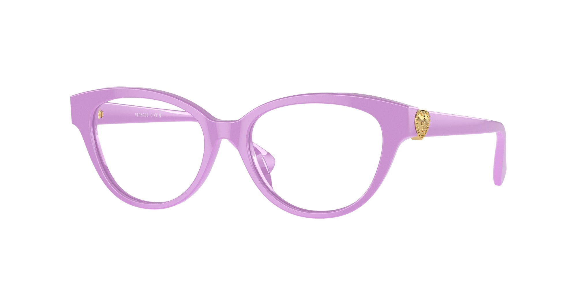 8056597911337 - Kind VK3004  5424 Rahmen von BRILLEN Acetat Viola Transparent Katzenauge Normal