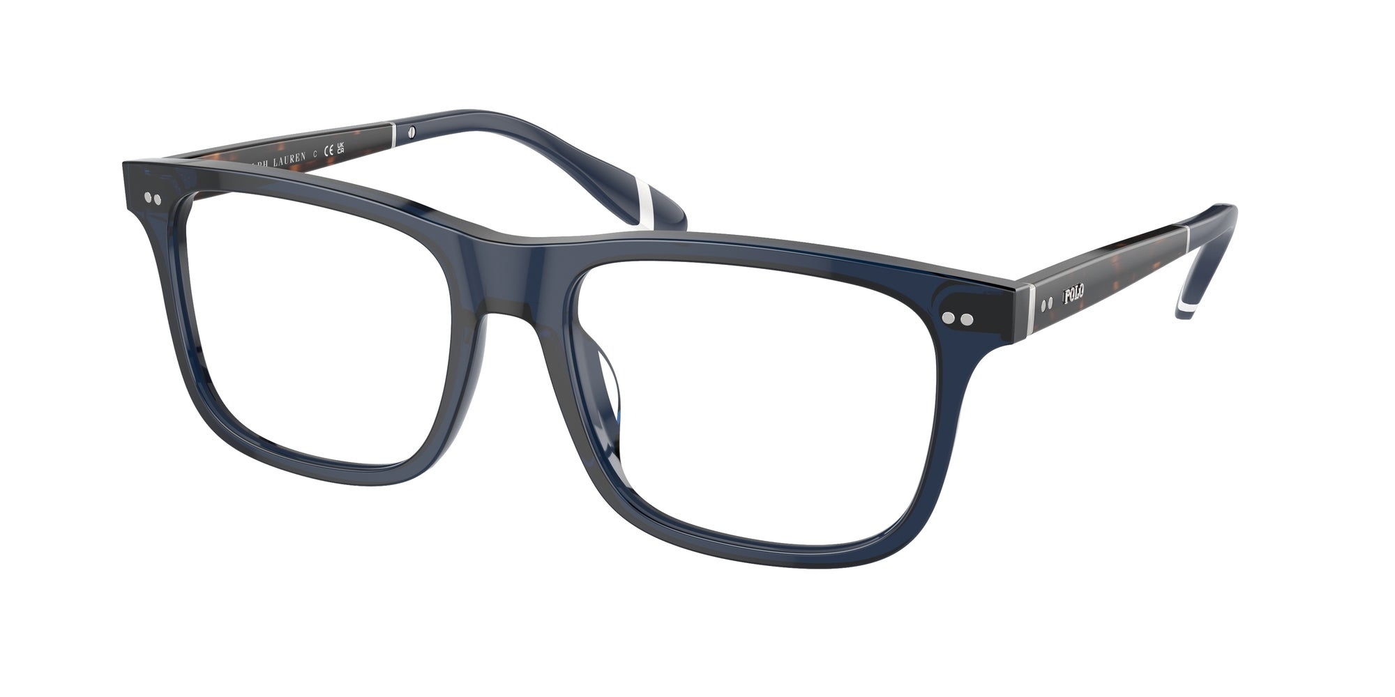 8056597912532 - Herren PH2270U  5470 Rahmen von BRILLEN Acetat Blau Transparent Quadratisch Normal