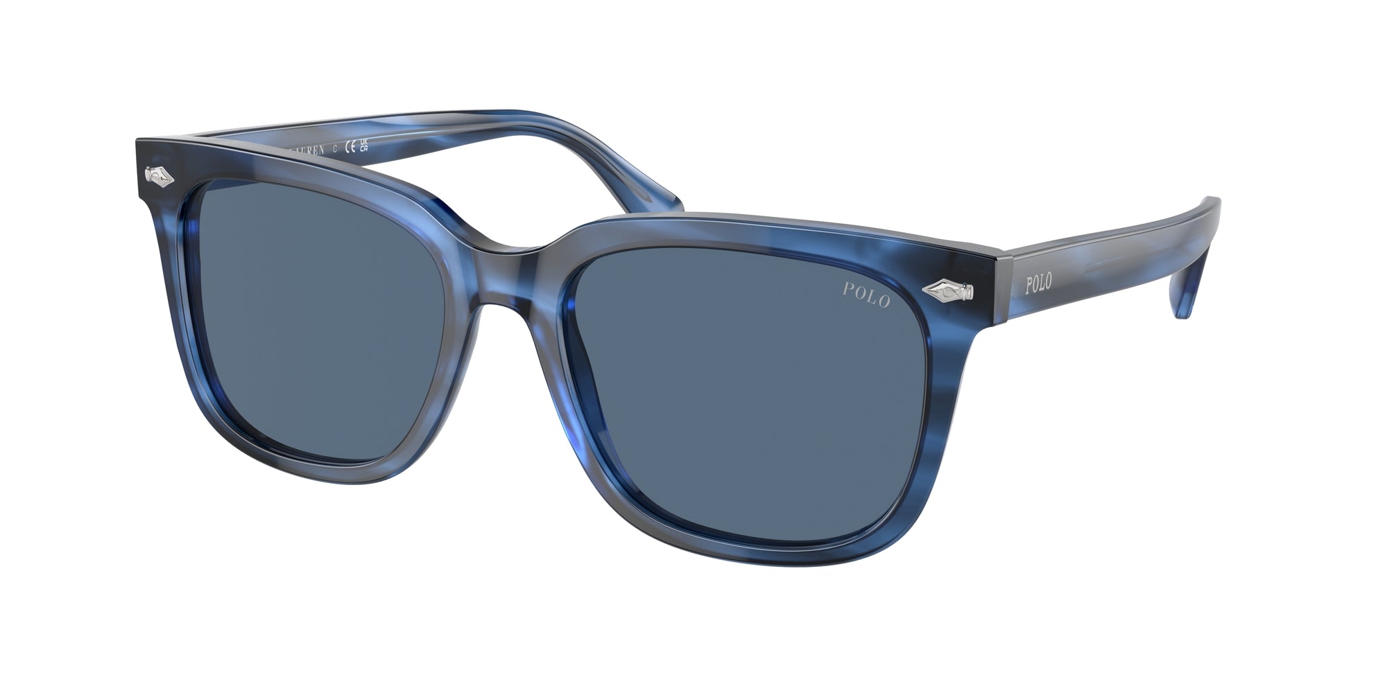 8056597916400 - Mann PH4210  613980 Gläser SONNENBRILLEN Acetat Blau gestreift Blau Hocken Normal