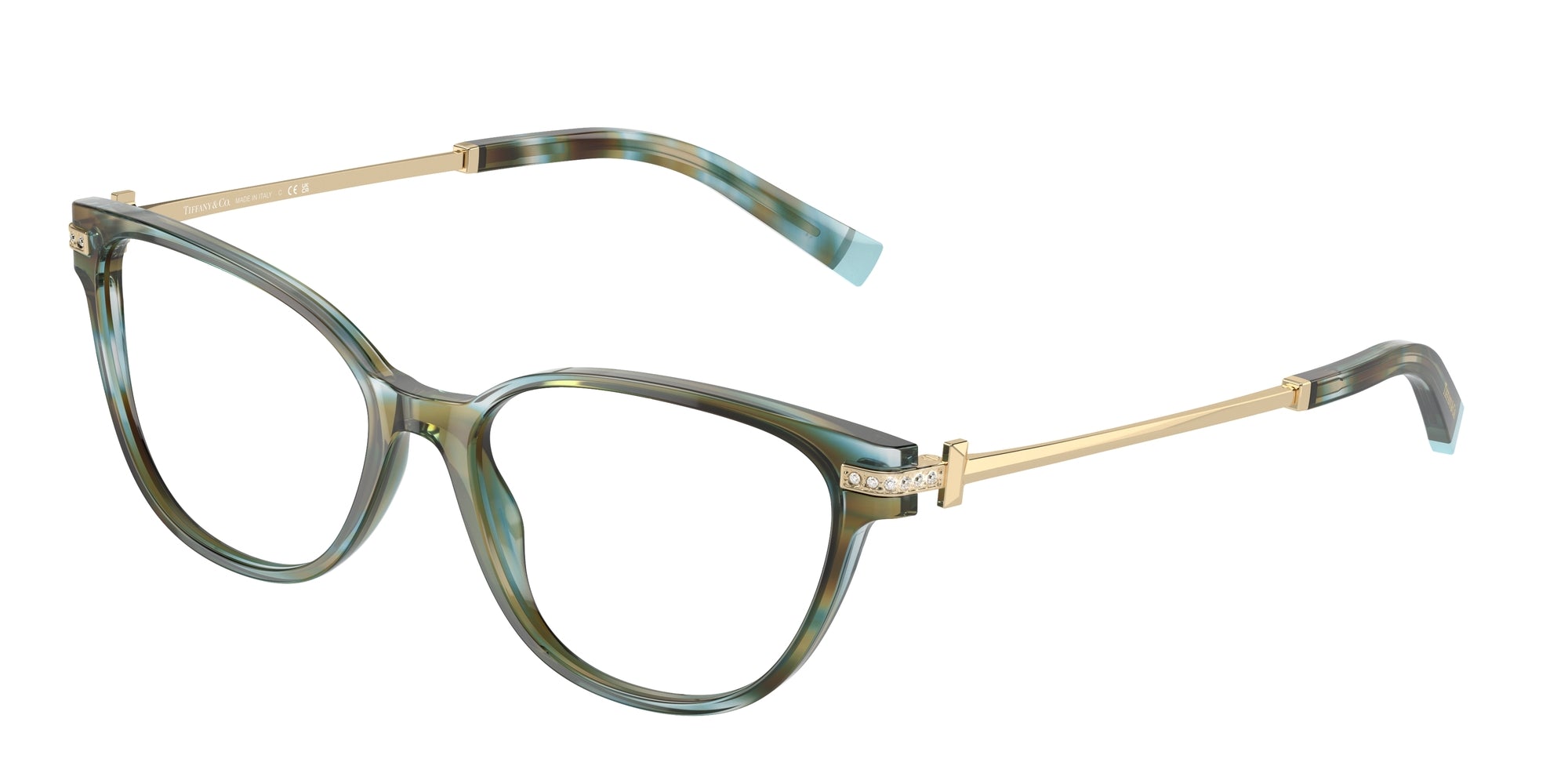 8056597918794 - Frau TF2223B  8124 Rahmen von BRILLEN Acetat Blau Transparent Katzenauge Normal