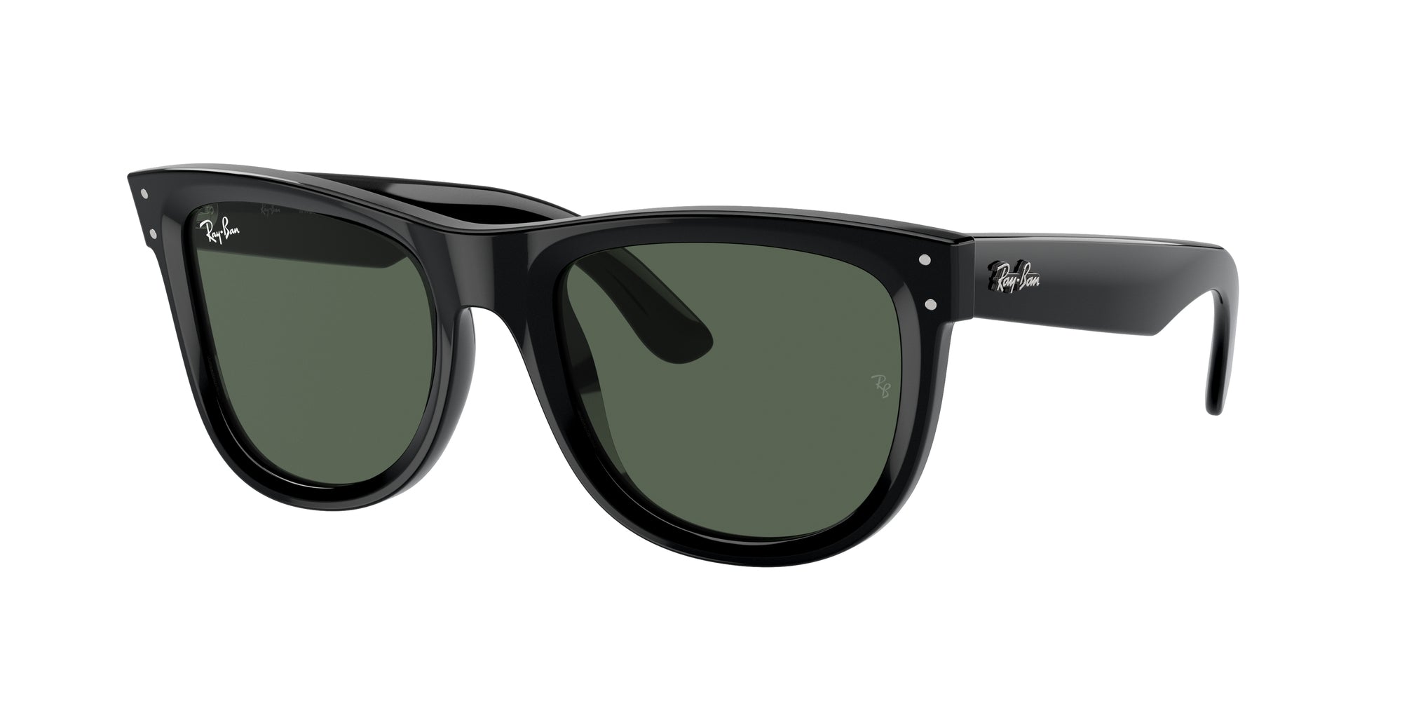 8056597918831 - Unisex RBR0502S WAYFARER REVERSE 6677VR Gläser SONNENBRILLEN Acetat Schwarz Grün Quadratisch Normal