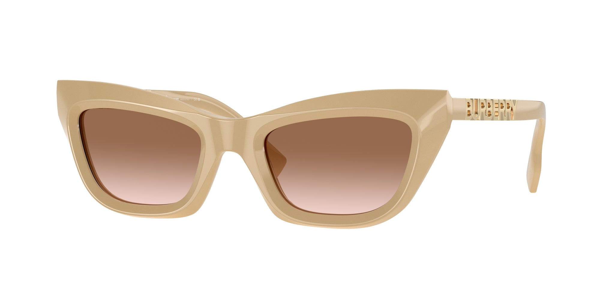 8056597920810 - Frau BE4409  409213 Gläser SONNENBRILLEN Acetat Beige Braun Katzenauge Normale Schattiert