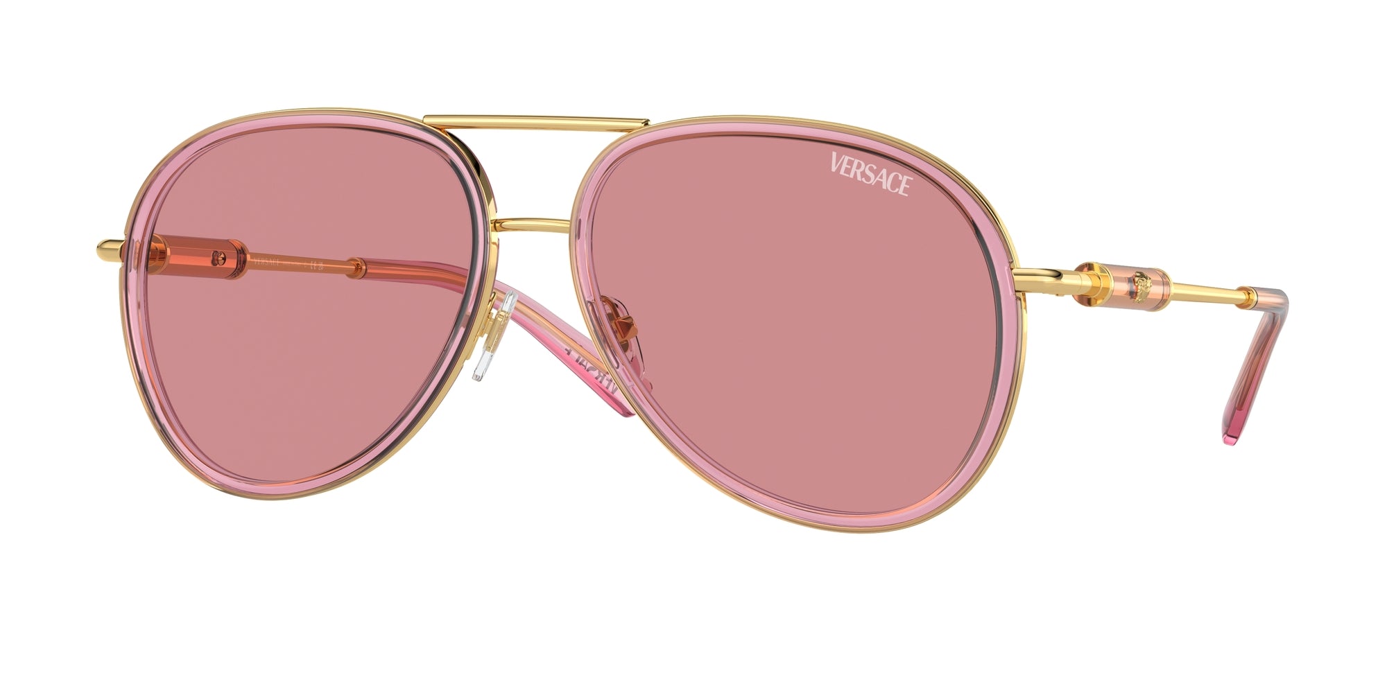 8056597922067 - Unisex VE2260  100284 Gläser SONNENBRILLEN Stahl Rose Rose Pilot Normal