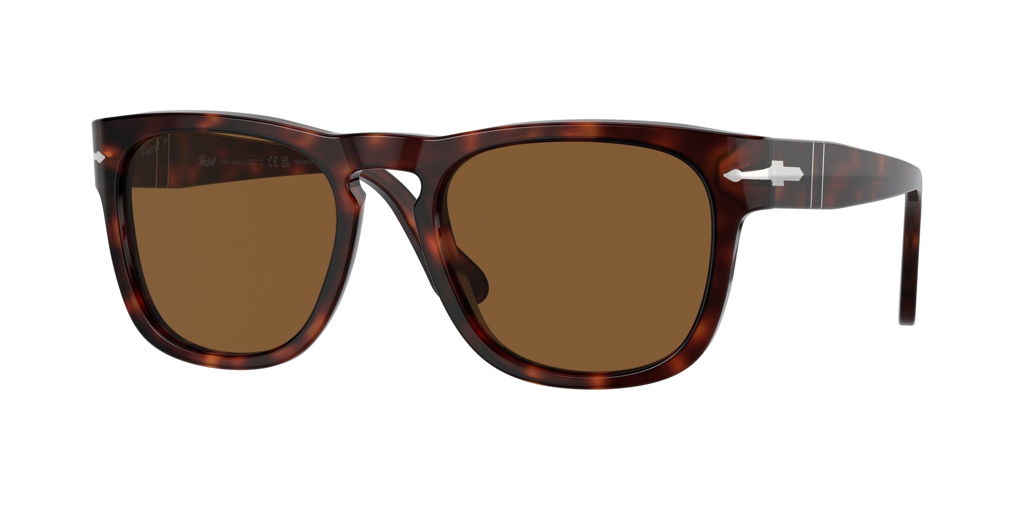 8056597922760 - Unisex PO3333S Elio 24 57 Gläser SONNENBRILLEN Acetat Havanna Braun Hocken Polarisiert Anti -Reflex