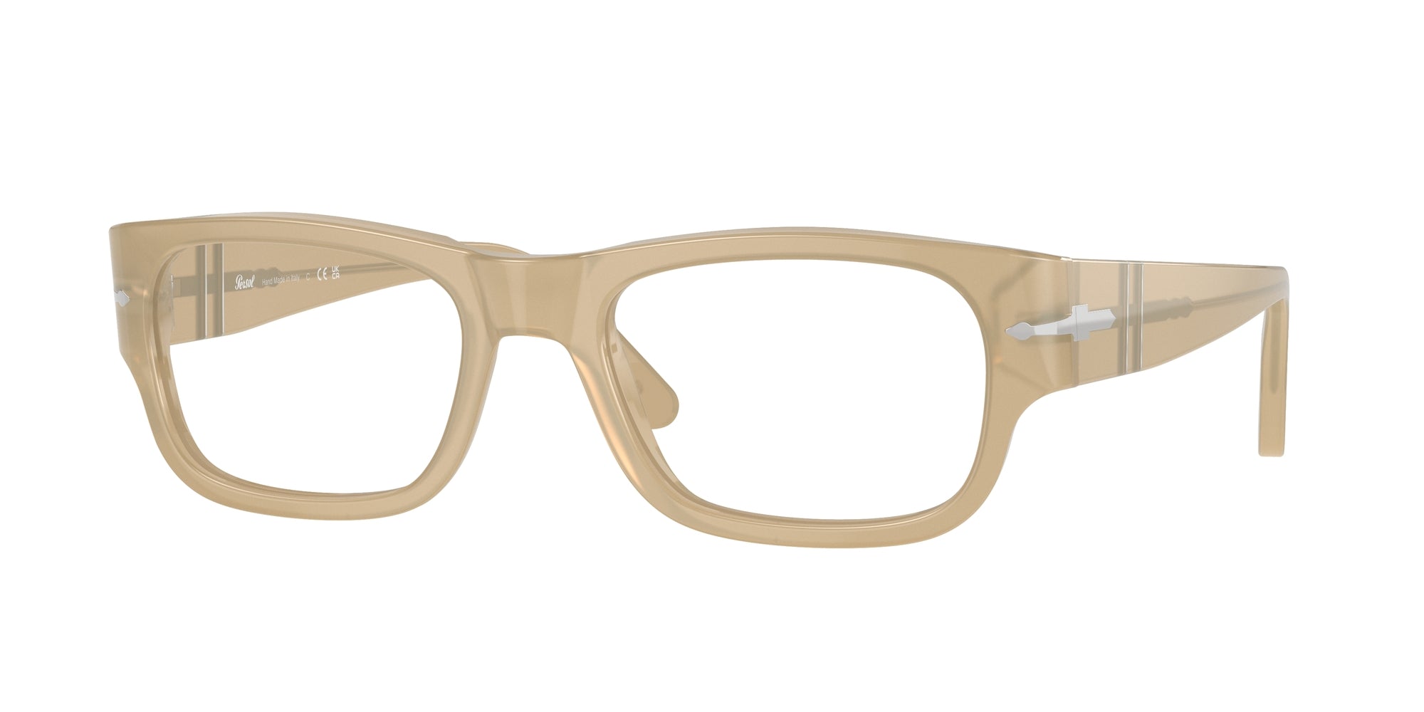 8056597924337 - Mann PO3324V  1169 Rahmen von BRILLEN Acetat Beige Trasparente Kissen Normale