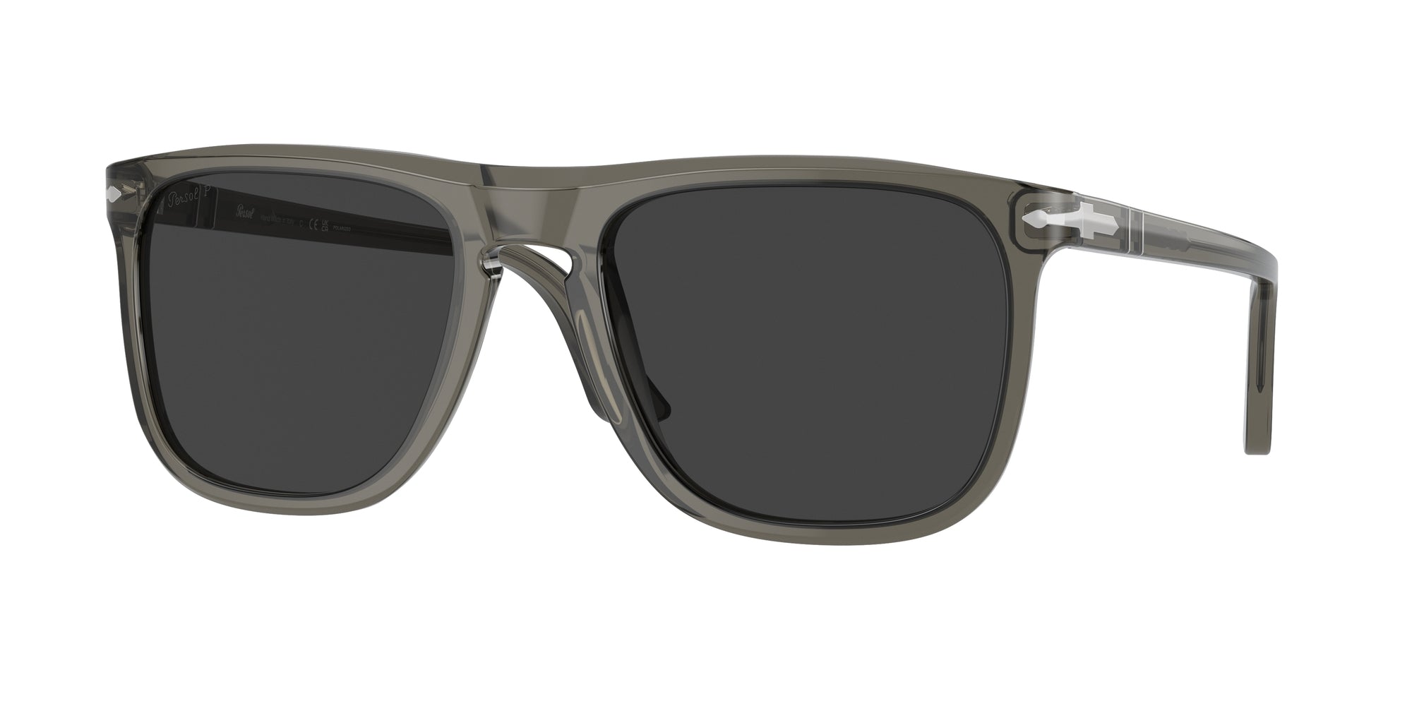 8056597924740 - Unisex PO3336S  110348 Gläser SONNENBRILLEN Acetat Grau Grau Hocken Polarisiert Anti -Reflex