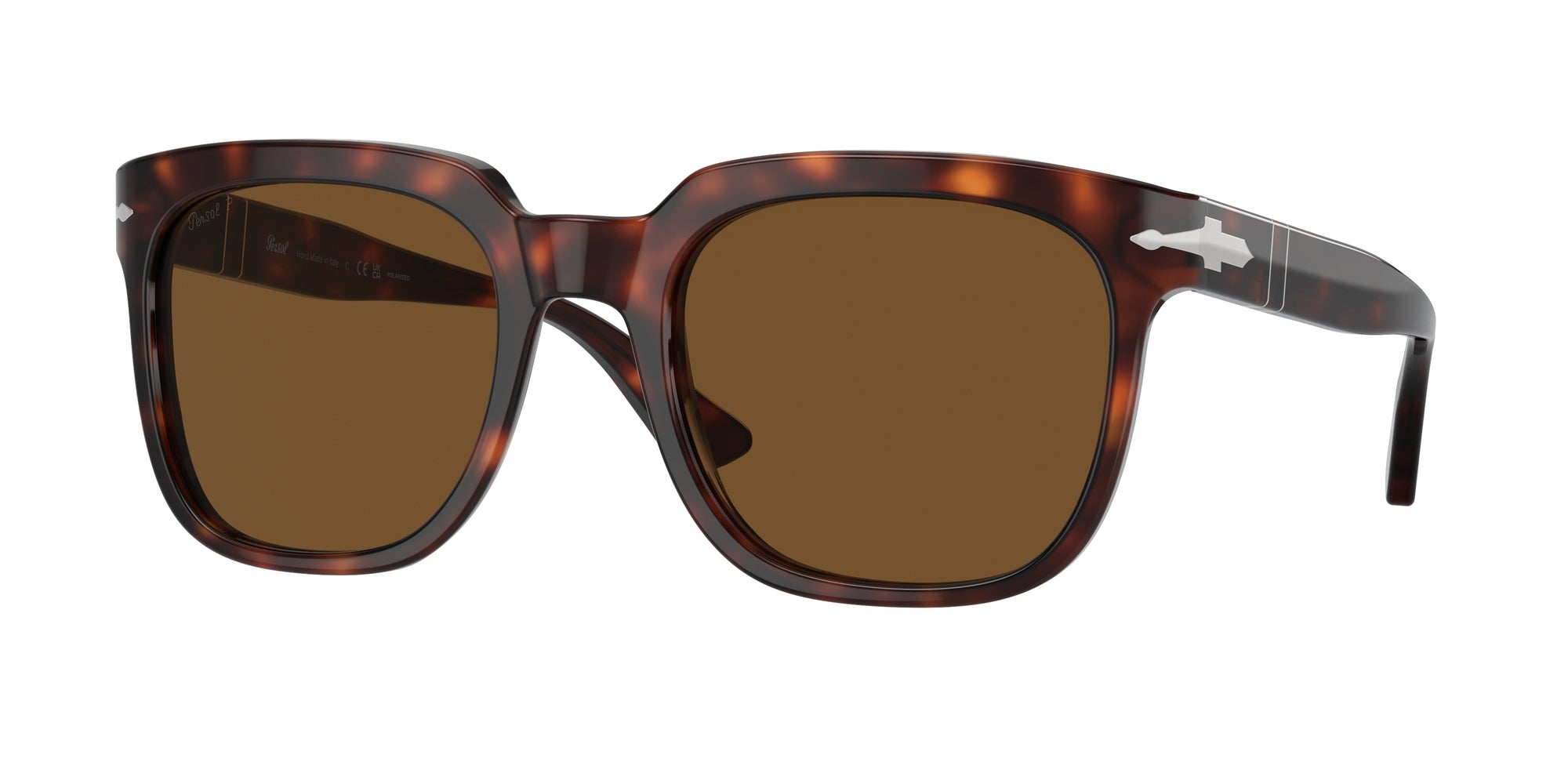 8056597925006 - Unisex PO3323S  24 57 Gläser SONNENBRILLEN Acetat Schildkröte Braun Quadratisch Polarisiert