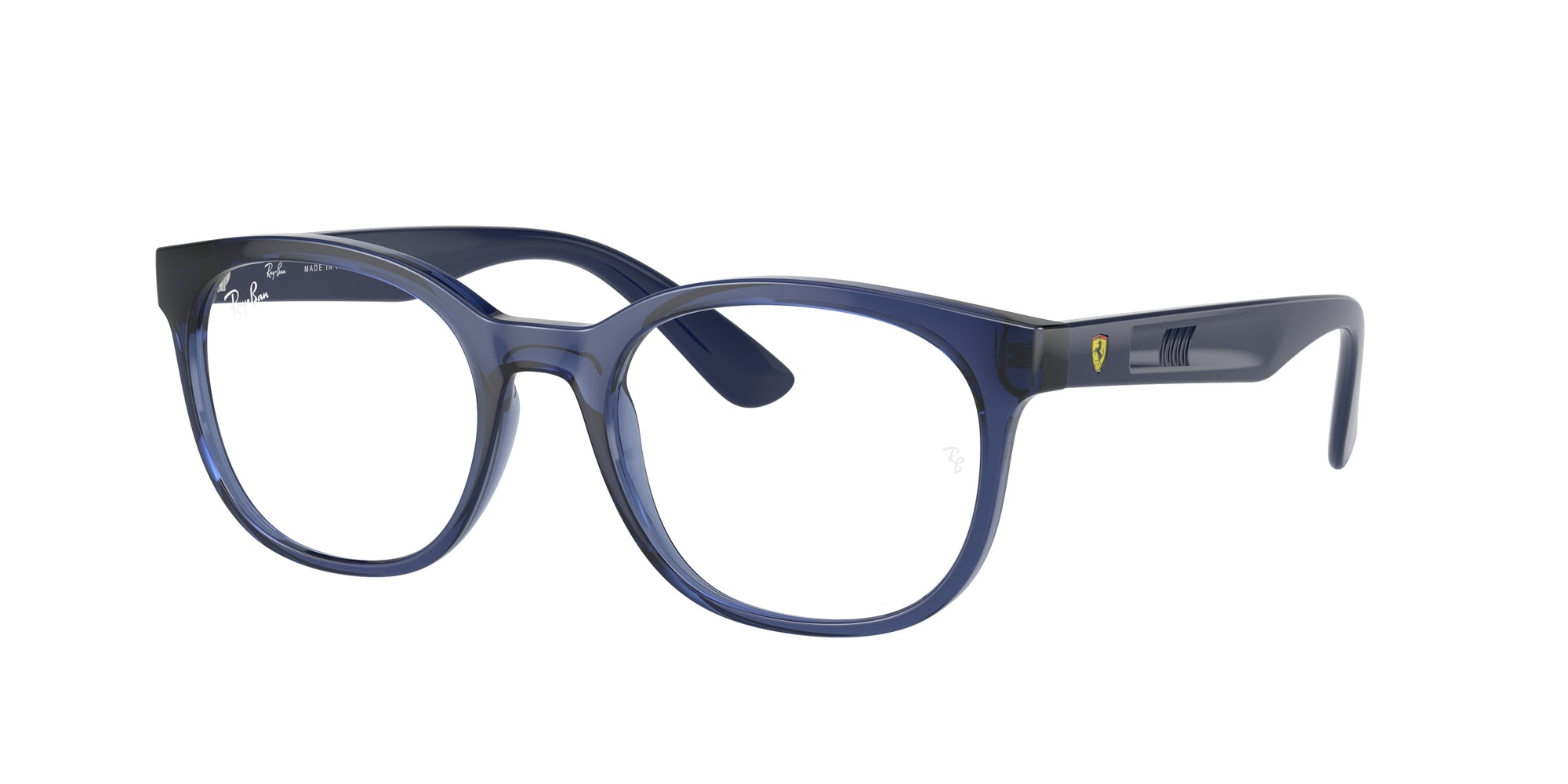 8056597927635 - Unisex RX7231M  F693 Rahmen von BRILLEN Injiziert Blau Transparent Quadratisch Normal