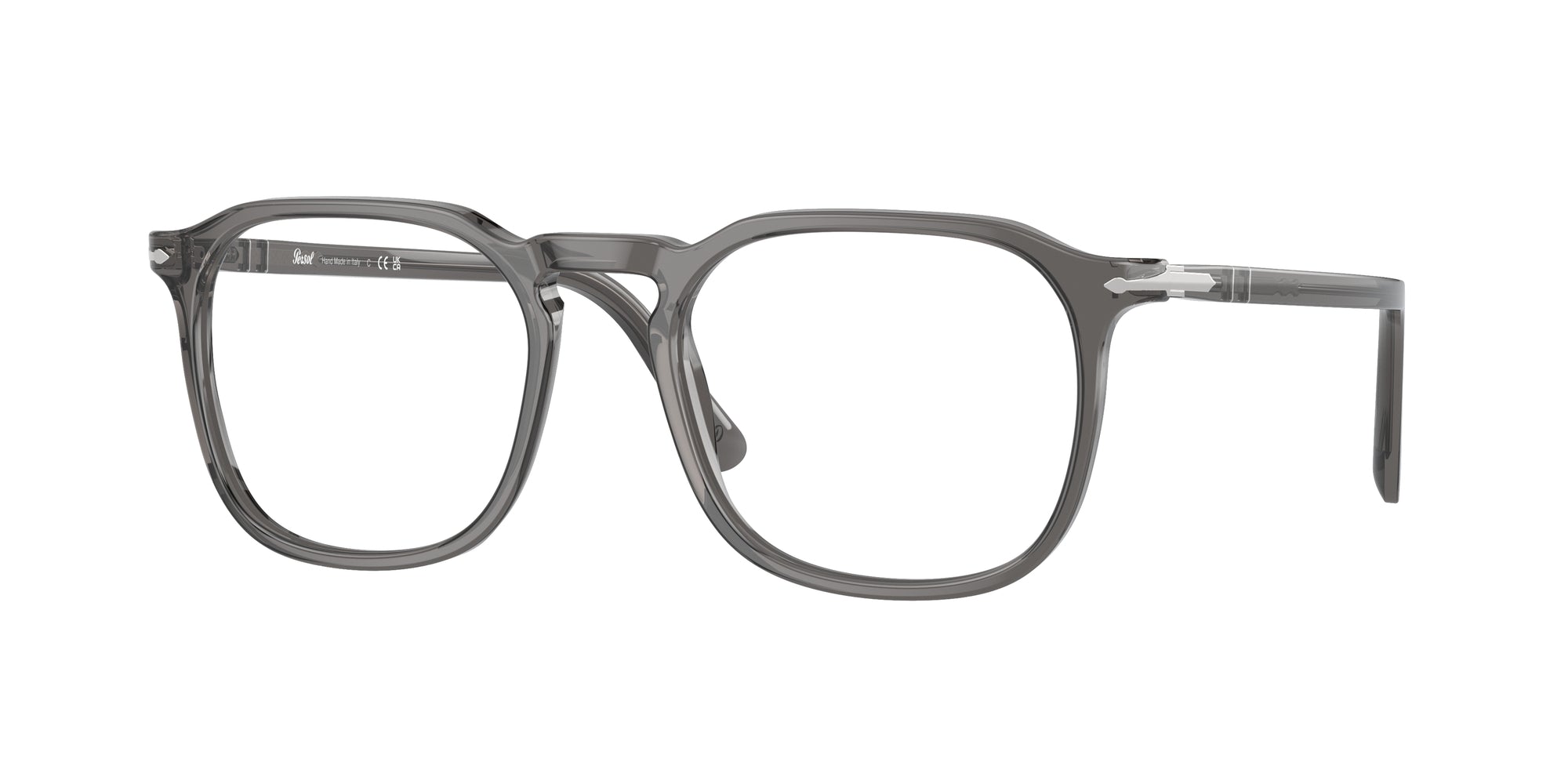 8056597931793 - Unisex PO3337V  1196 Rahmen von BRILLEN Acetat Grau Trasparente Hocken Normale