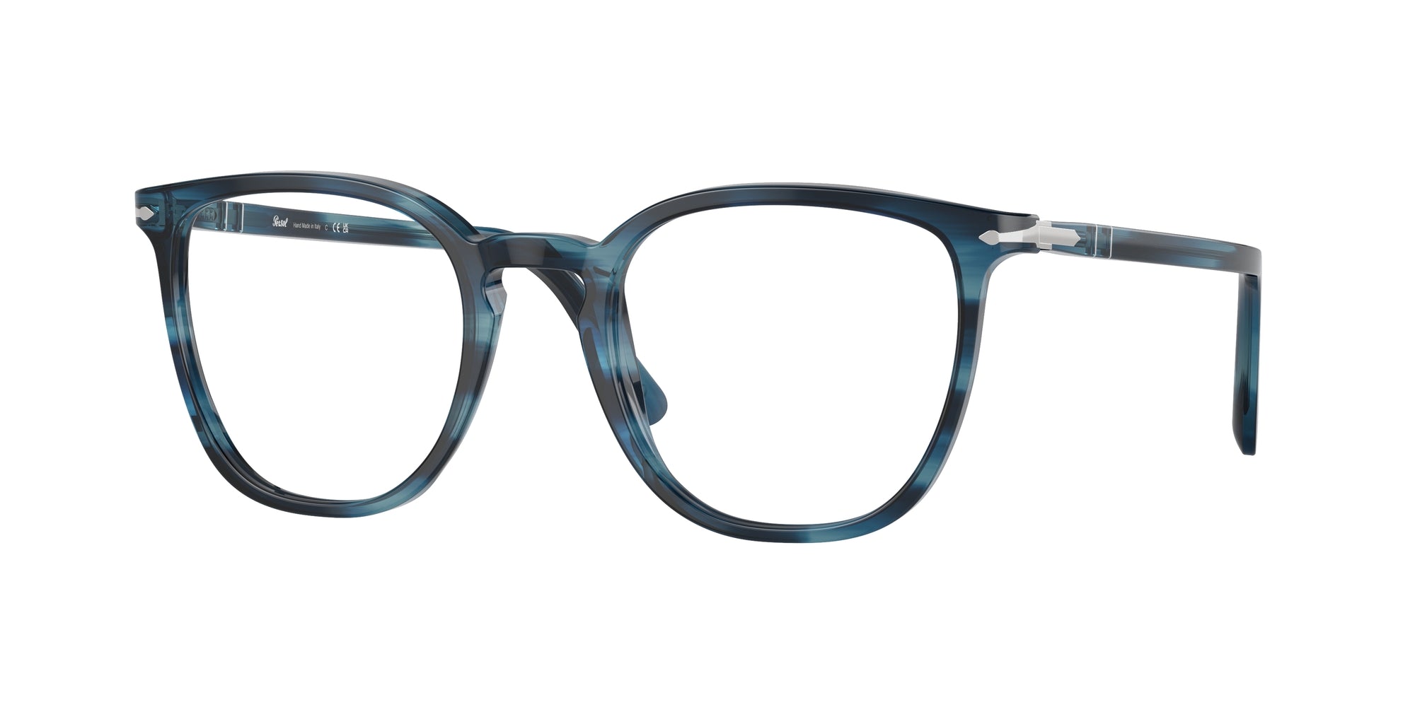 8056597932394 - Unisex PO3338V  1193 Rahmen von BRILLEN Acetat Blau Trasparente Panthos Normale