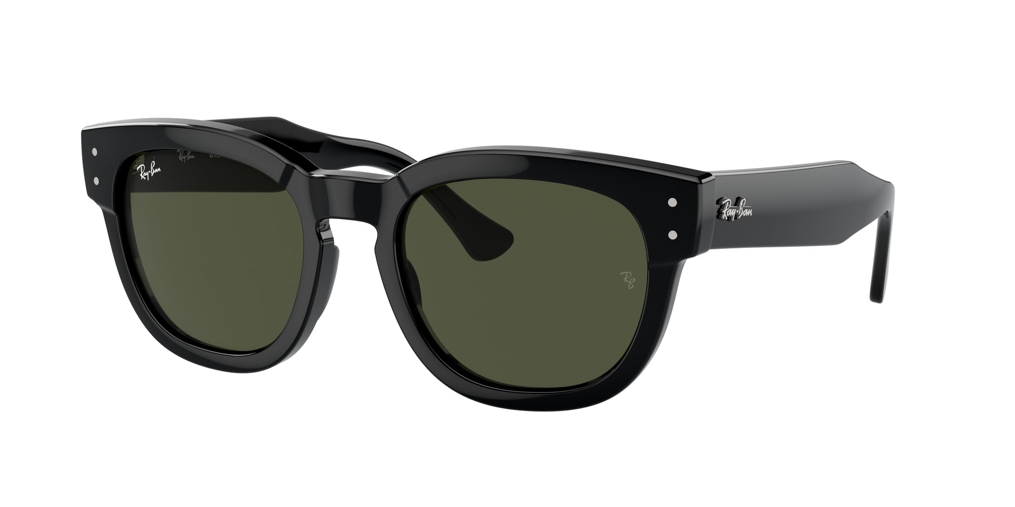 8056597936125 - Unisex RB0298S MEGA HAWKEYE 901 31 Gläser SONNENBRILLEN Acetat Schwarz Grün Quadratisch Normal