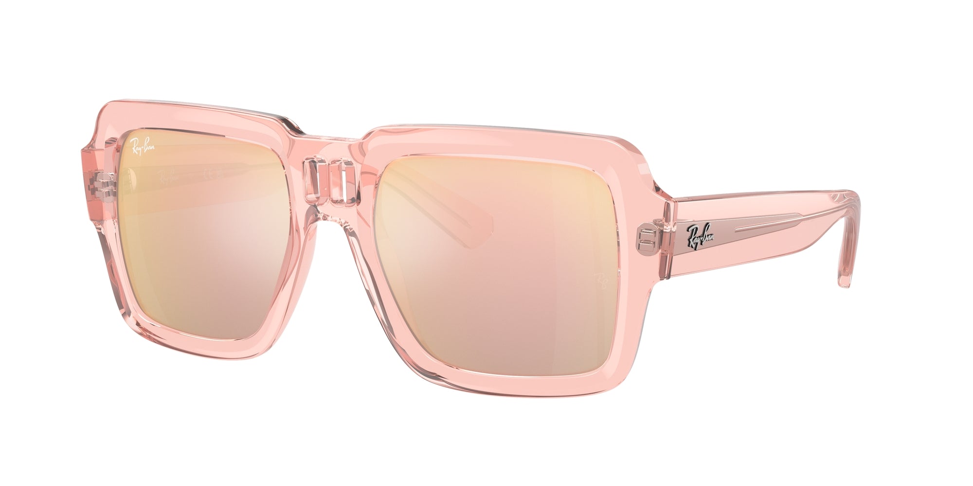 8056597937009 - Unisex RB4408 MAGELLAN 67286X Gläser SONNENBRILLEN Injiziert Rosa Rosa Quadratisch Normal Spiegel