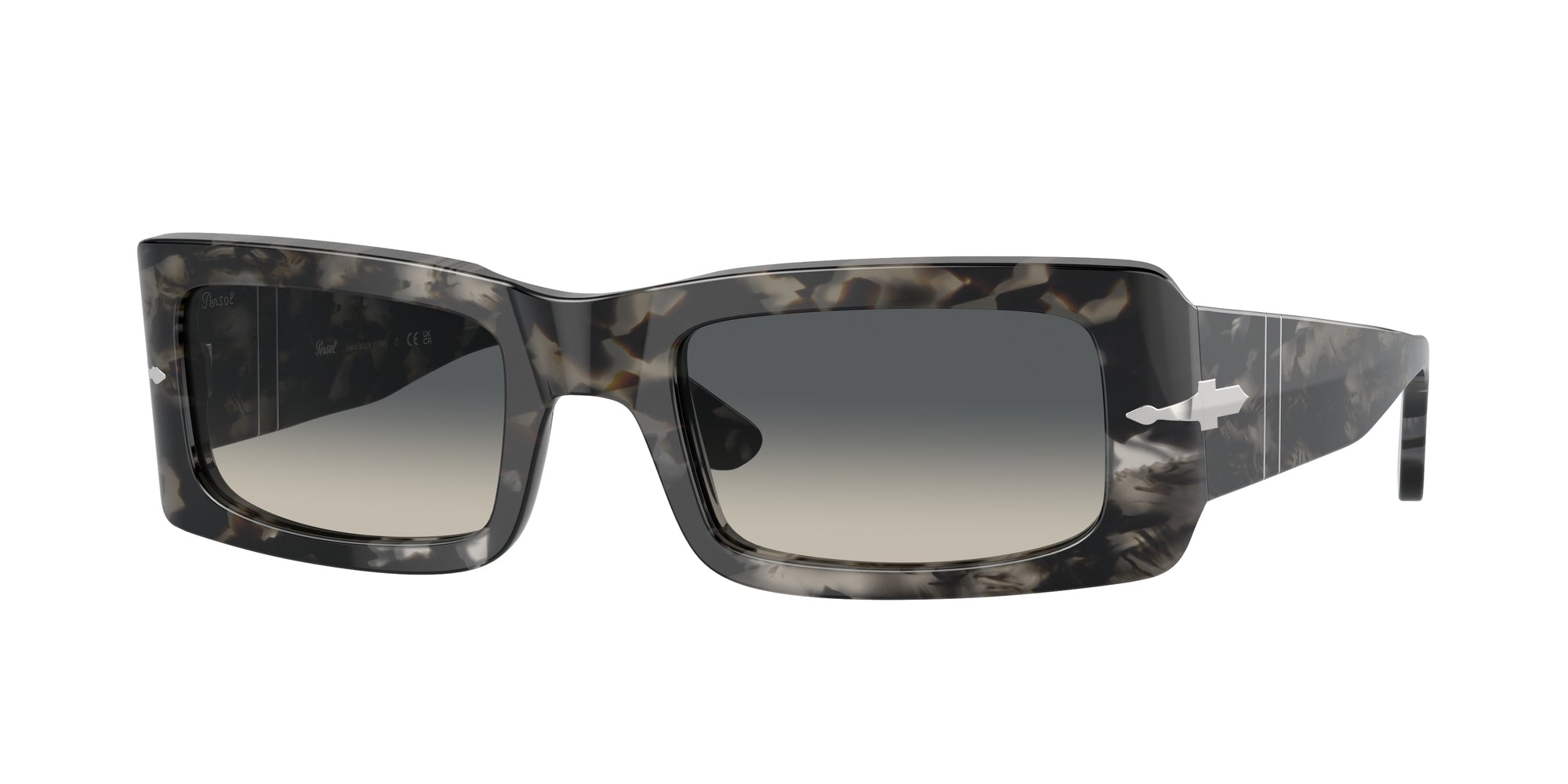 8056597940634 - Unisex PO3332S FRANCIS 108071 Gläser SONNENBRILLEN Acetat Graue Schildkröte Grau Hocken Anti -Reflex Schattiert